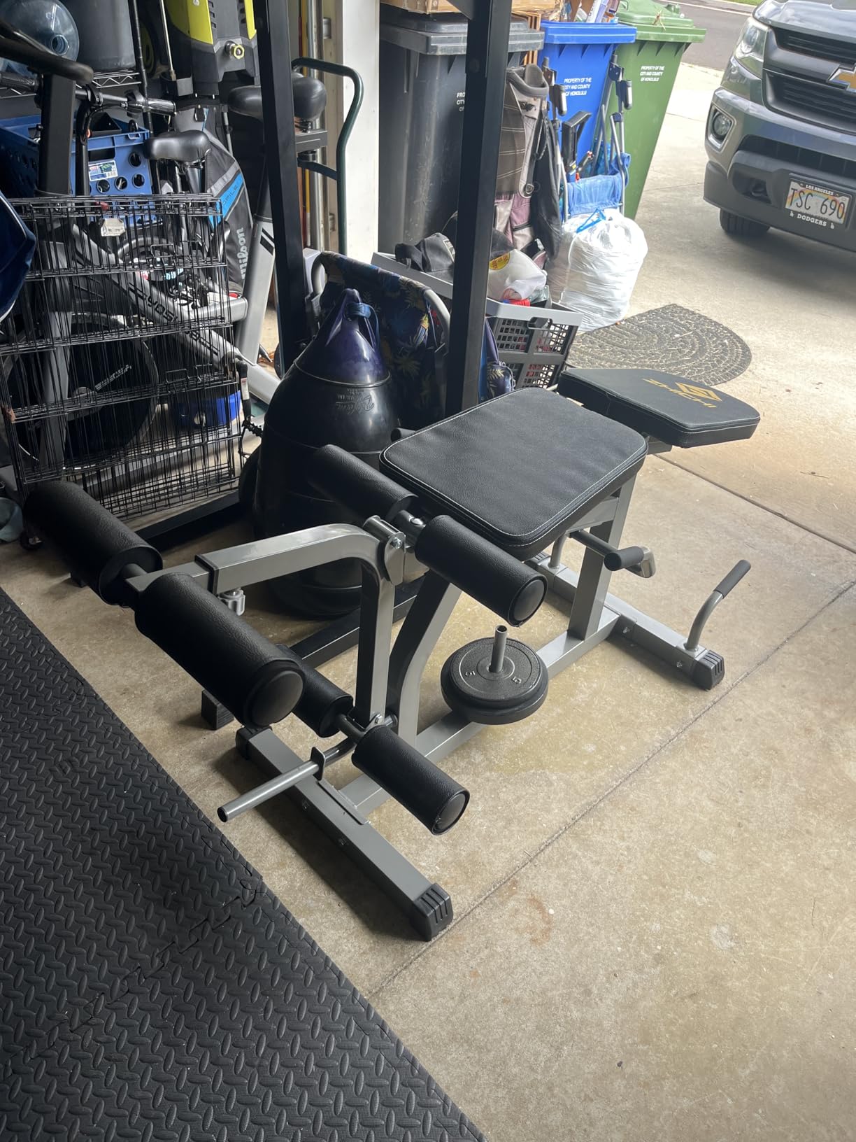 Z ZHICHI 2-in-1 Leg Curl/Extension Machine,Home Use,Burn quads/Calves Fast customer photo 1
