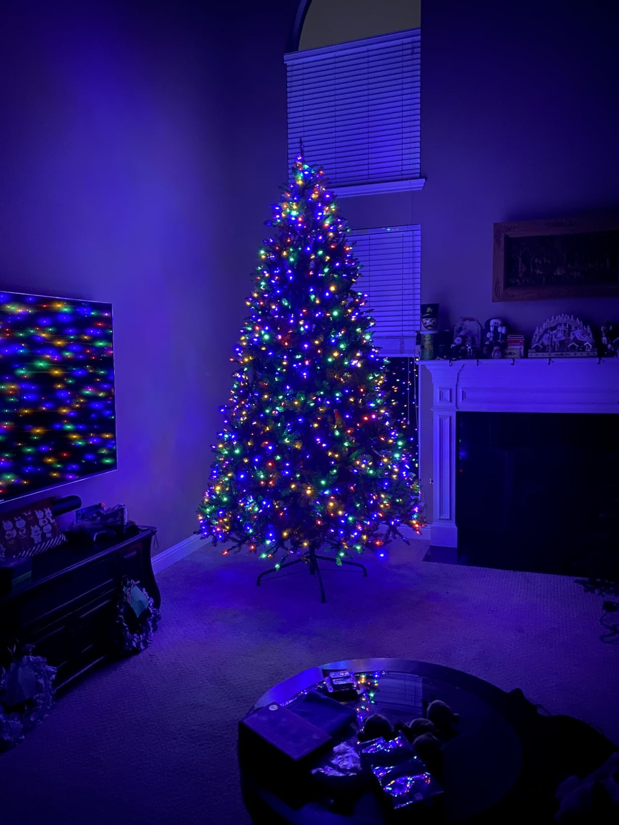 Liberty Lifestyle Christmas Tree 9 ft- Pre-Lit White and Multi-Color Premium LED Lights - Artificial Full Christmas Tree Includes Stand, Remote, and Free Bag customer photo 1