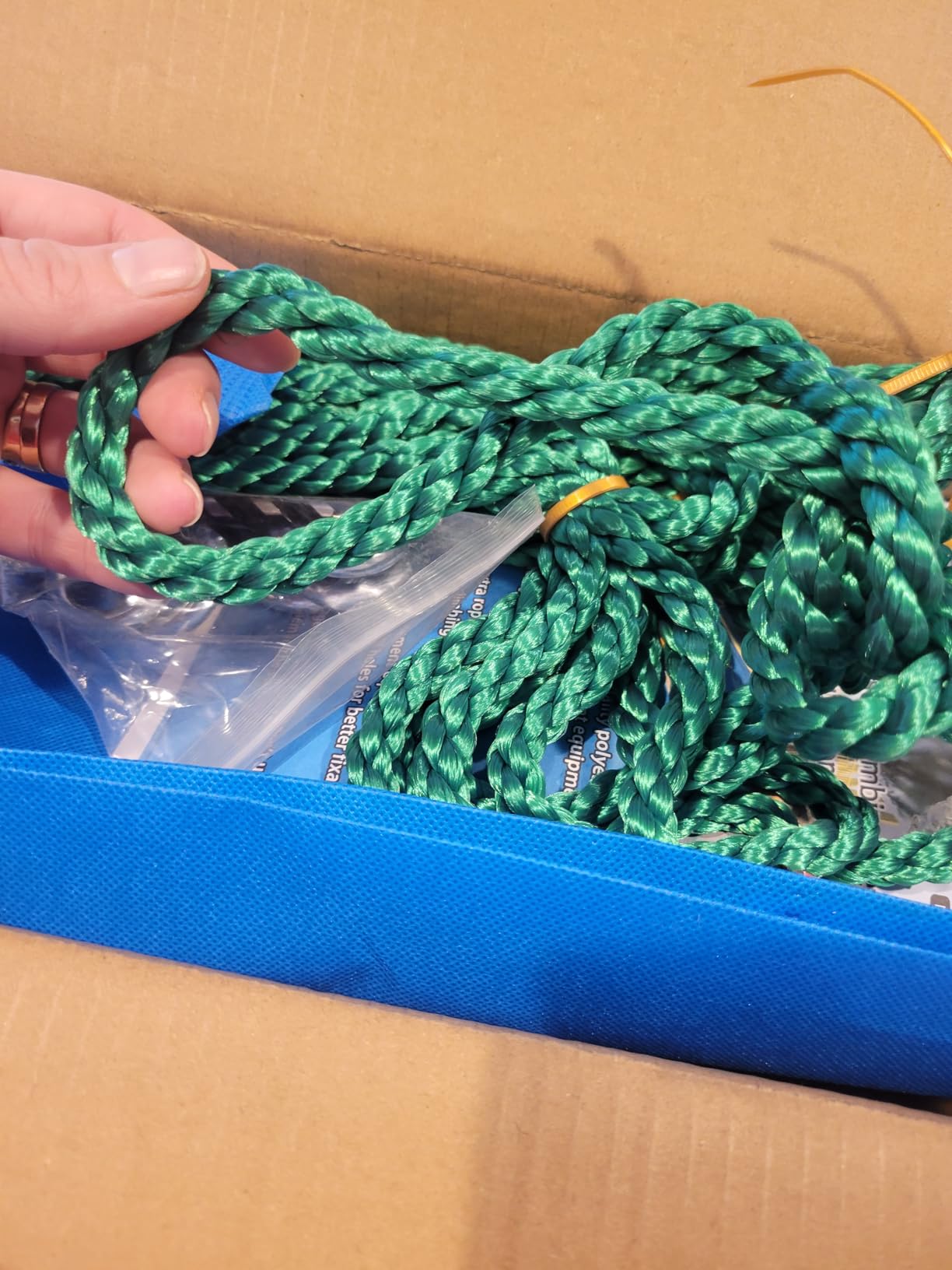 Outdoor & Indoor Premium Climbing Net - 8 Sizes Polyester Fiber. Easy Install with Extras. Handcrafted & Practical. Ideal Gift. (3ft x 6ft) customer photo 2