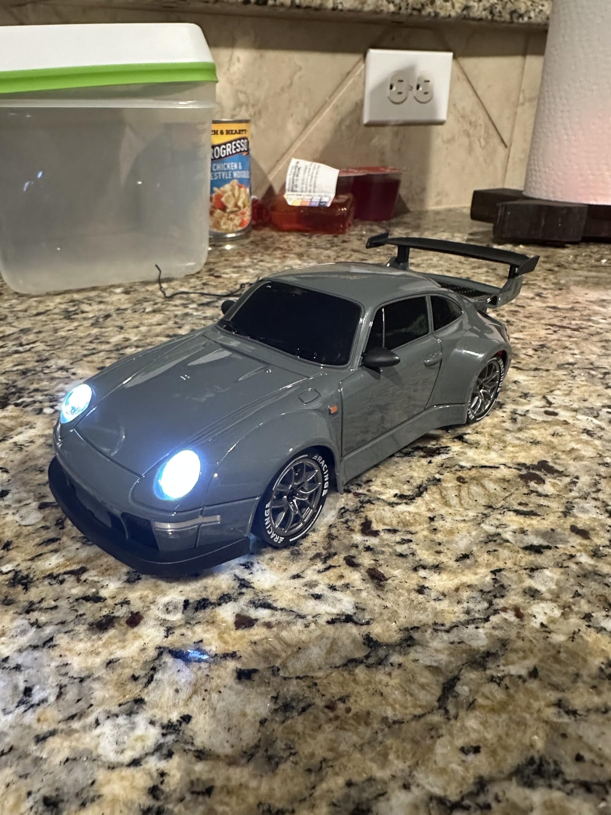 ACAMMZAR RC Drift Car, 1:24 Remote Control Car for Kids, 20KM/H 4WD High Speed RC Cars with LED Lights, Two Batteries, Extra Drifting Tires, Vehicle for Adults Boys Girls customer photo 1