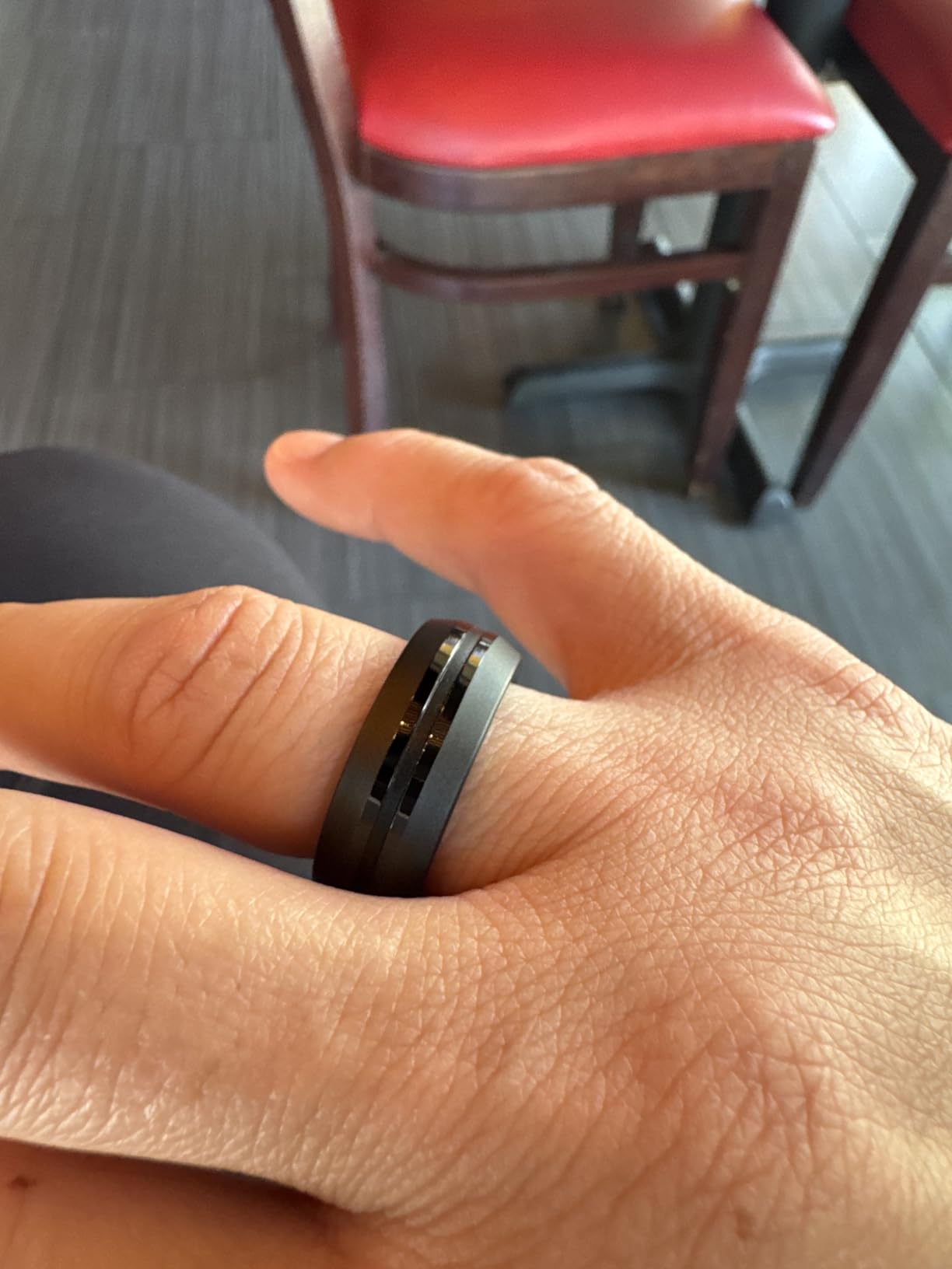 RENPHO Lynx Smart Ring, Subscription-Free App, Black, Size 9 customer photo 1
