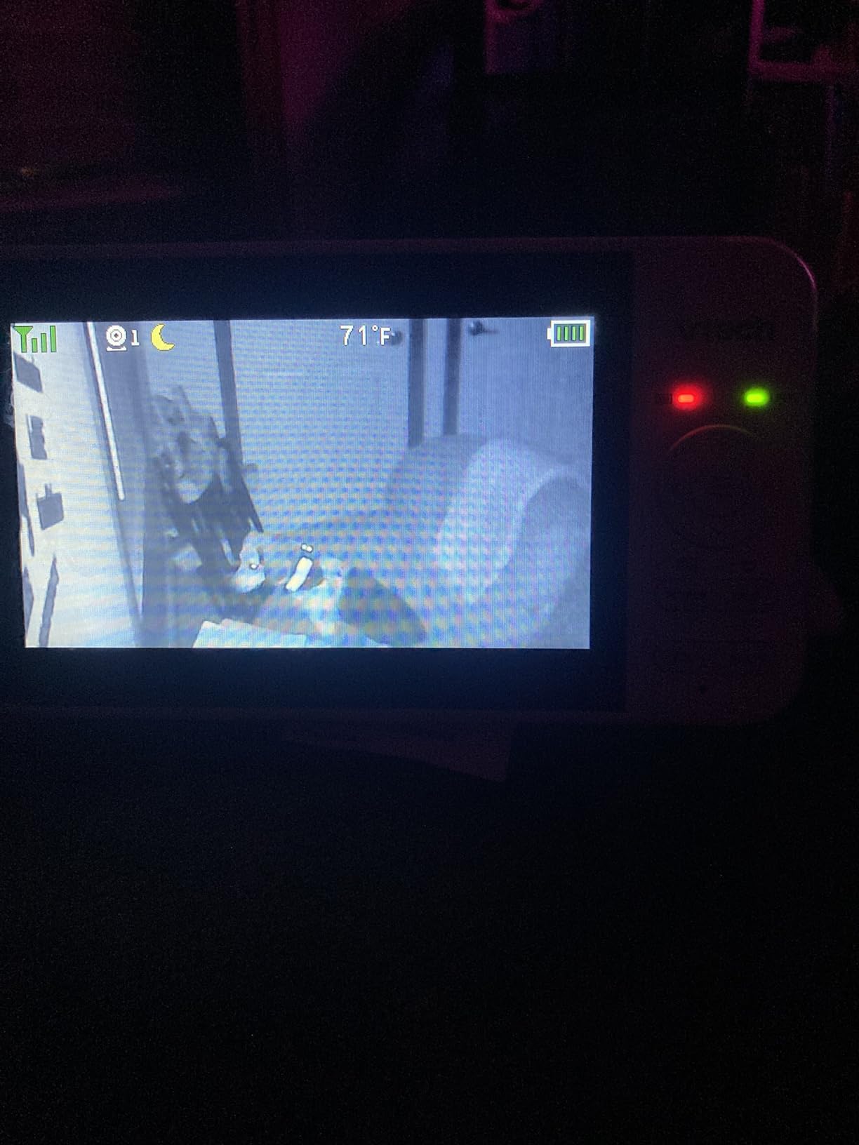 VTech Baby Monitor No WiFi, 3 Cameras & Remote Pan-Tilt-Zoom for 3 Rooms – Hack-Proof, 17Hr Battery, 1000ft Range, Auto Night Vision, Temperature Sensor | VM924-3 customer photo 1