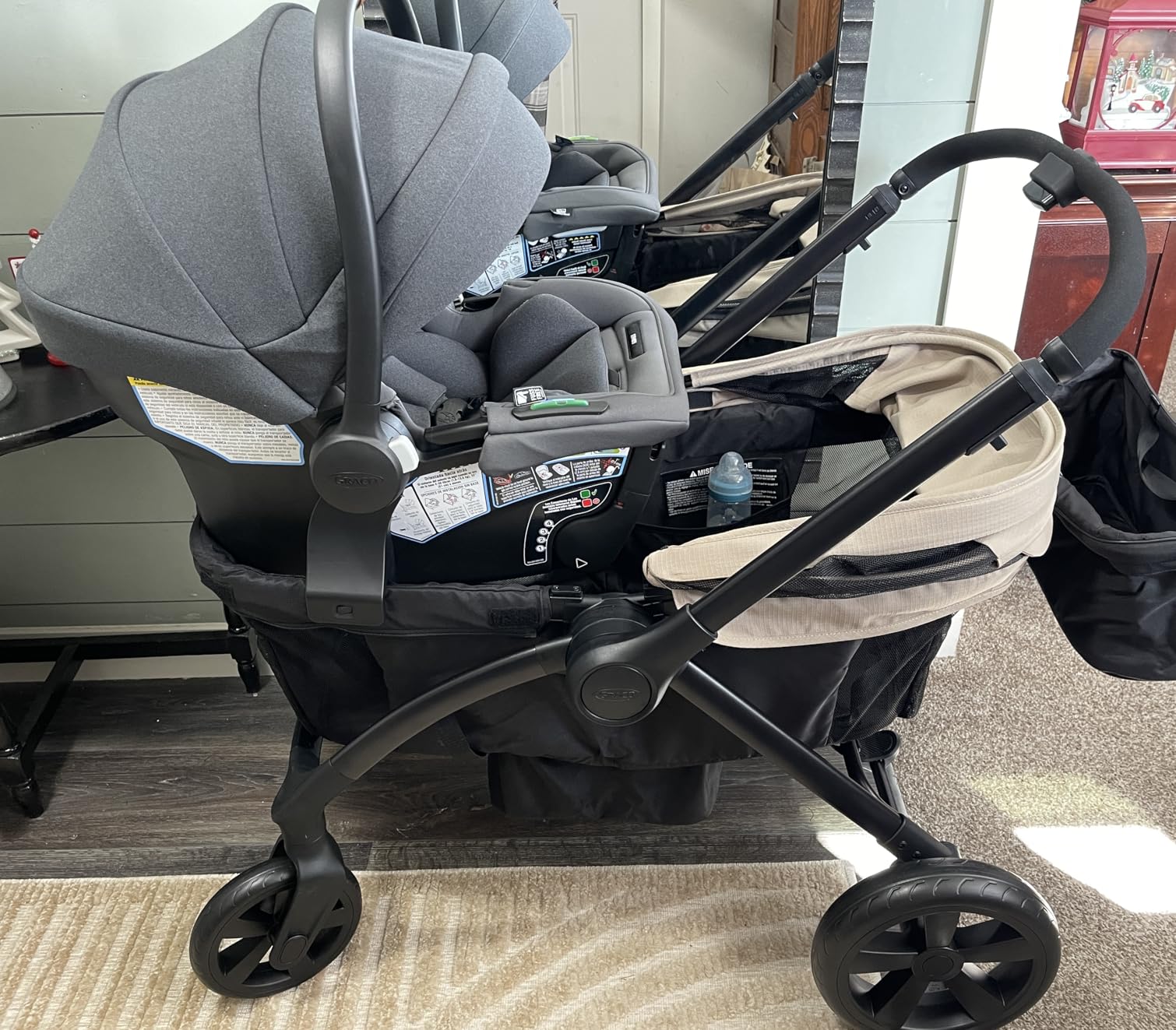 Graco® Gomax Infant Car Seat, Orchid Haze, Lightweight, Reclining Rear Facing Car Seat Installs with or Without a Base customer photo 1