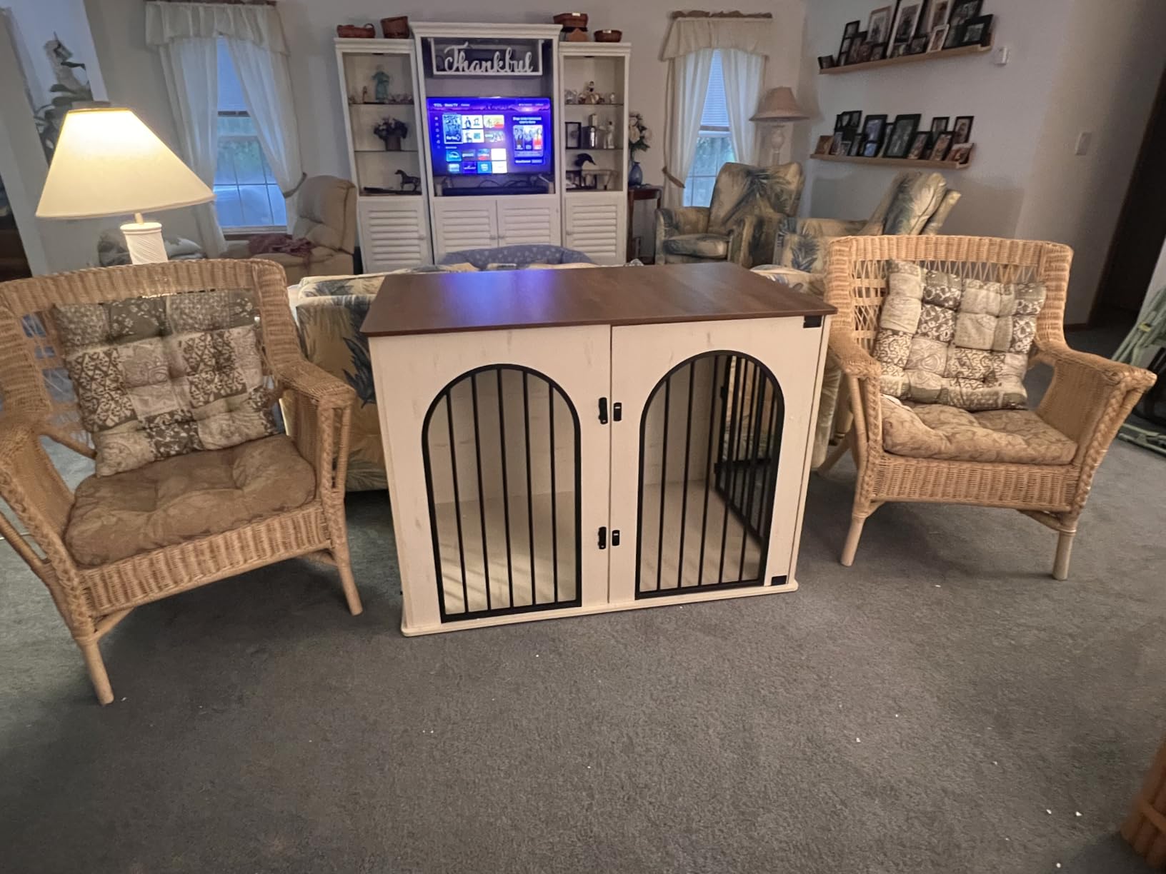 Hzuaneri 31.5'' Dog Crate Furniture,Dog Kennel Indoor for Small/Medium Dogs customer photo 1