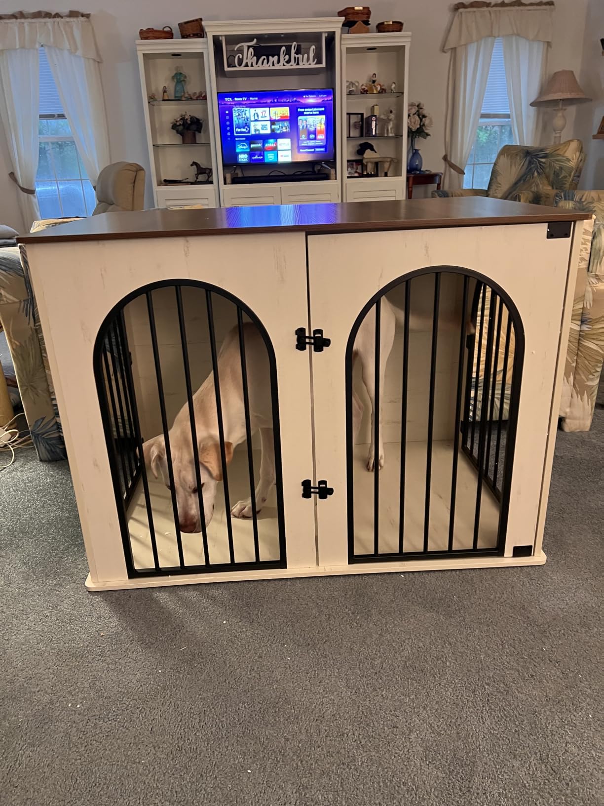 Hzuaneri 31.5'' Dog Crate Furniture,Dog Kennel Indoor for Small/Medium Dogs customer photo 2