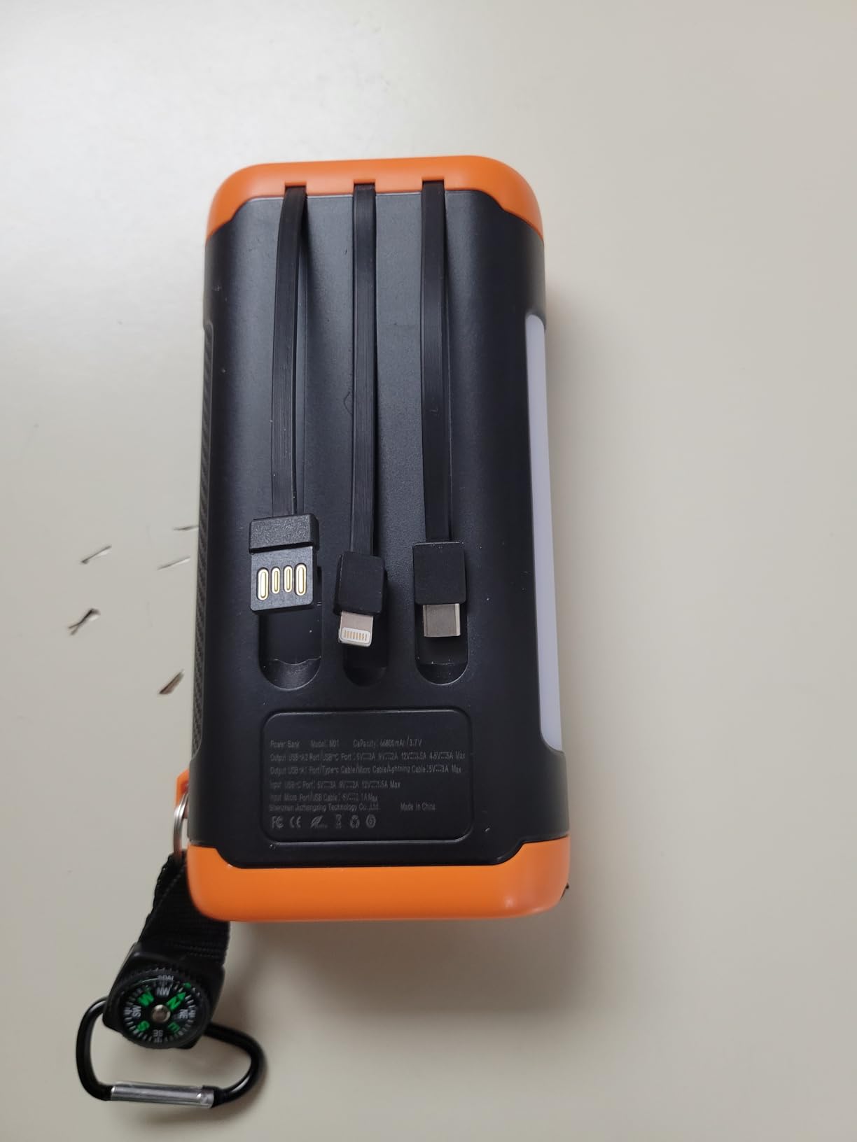 Solar Power Bank Portable Charger 66800mAh Battery Pack for Camping customer photo 2