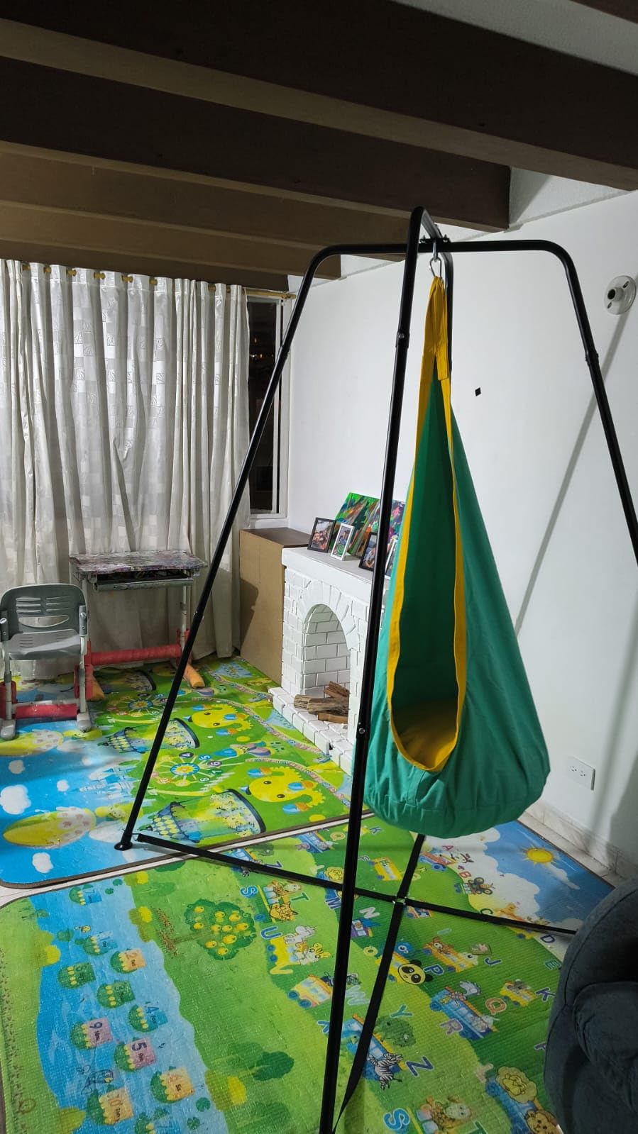 G TALECO GEAR Sensory Swing with Stand for Kids, Autism & Pod Swing customer photo 2