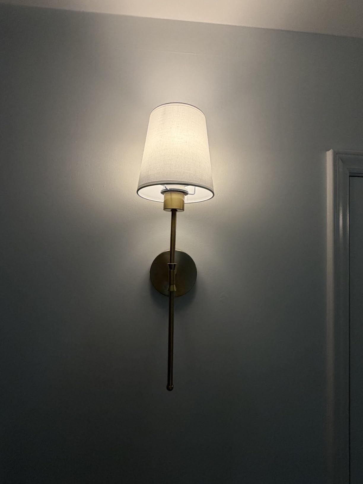 Depuley Battery Operated Wall Sconce: Set of 2 Wireless Wall Lights with 10000mAh Dimmable Bulbs and Remote for Bedroom - Rechargeable 15 Colors Gold Wall Lamp for Living Room Hallway customer photo 2