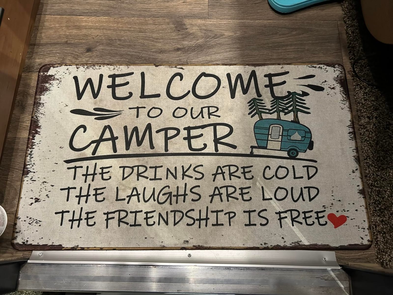 Funny Camping Camper Door Mat 17 x 30,Rv Camper Must for Outside,Outside Rv Mat,Bigfoot Sasquatch Welcome mat Gifts for Women customer photo 1