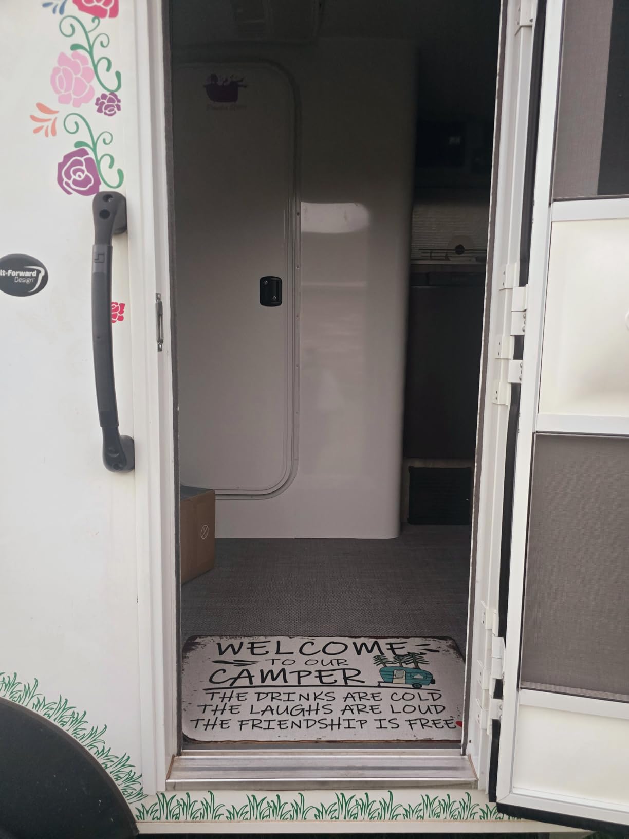 Funny Camping Camper Door Mat 17 x 30,Rv Camper Must for Outside,Outside Rv Mat,Bigfoot Sasquatch Welcome mat Gifts for Women customer photo 2