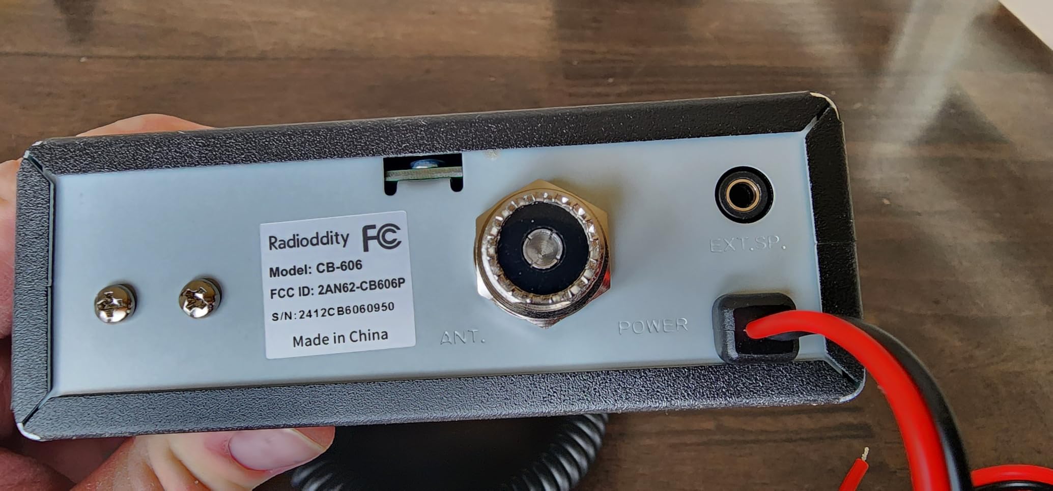 Radioddity CB-606 CB Radio AM/FM/PA, 40 Channels, 4W, 40 Channel, VOX customer photo 1