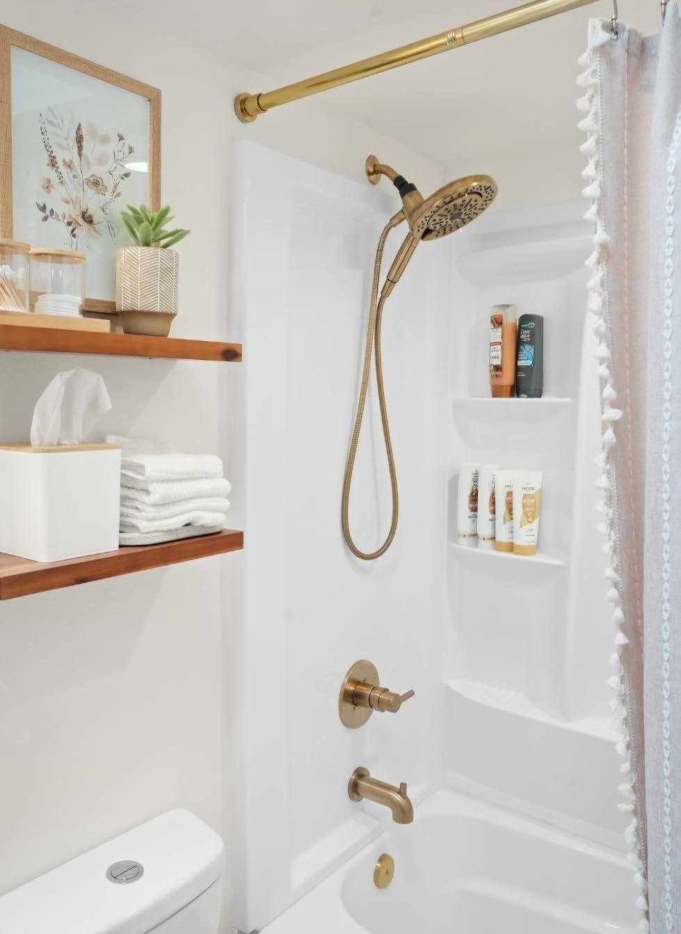 Delta 6-Setting In2ition 2-in-1 Dual Shower Head with Handheld High Pressure ProClean Spray, Chrome Detachable Shower Head with Hose, 1.75 GPM Flow Rate, Chrome 75655 customer photo 2
