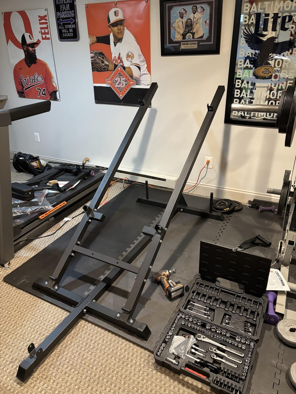 Mdeam Leg Press Hack Squat Machine,Leg Press Machine with Linear Bearing customer photo 2