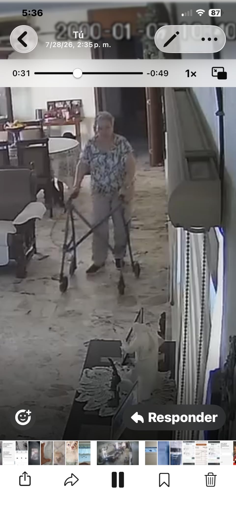Vive Mobility Lightweight Walker for Seniors - Narrow, Folding Walker customer photo 2