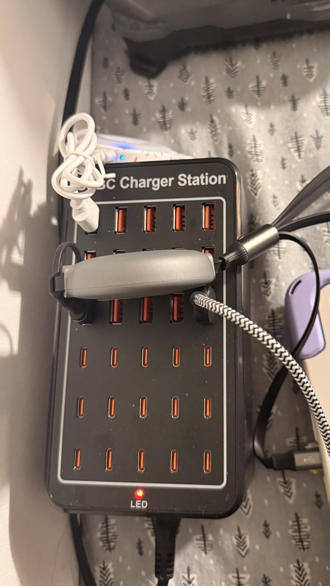 150W(30A) 30-Port USB Charging Station, Multiple USB C Charger Block customer photo 2