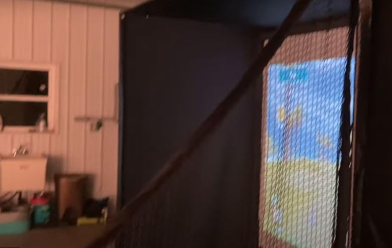 ZEALFEEL Golf Simulator Enclosure & Golf Net with Dual-Layer HD Screen customer photo 1