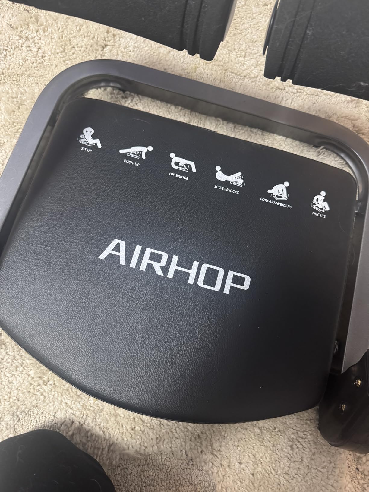 AIRHOP Ab Machine 4-Speed Auto Rebound Sit Up Abdominal Trainer Home Gym customer photo 1