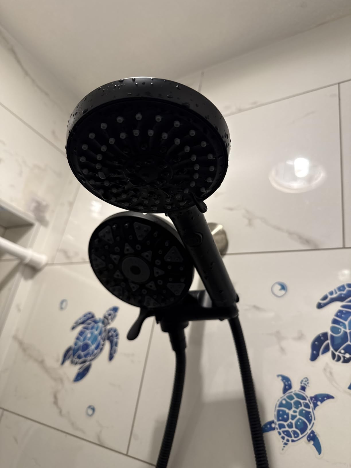 FASDUNT Dual 2-in-1 Handheld Shower Head Combo with 80