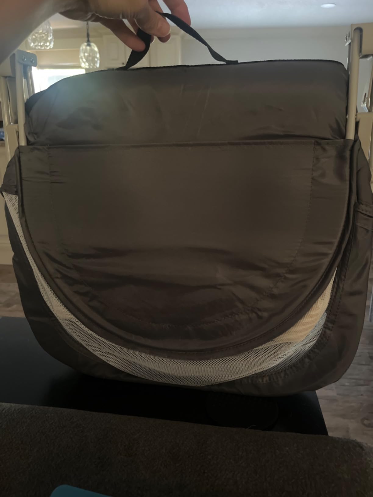 ISELECTOR Portable Baby Bassinet Travel Baby Bed, Baby Cribs Travel Pod for Outdoors Baby Lounger Infant Travel Bed with Mosquito Net and Sunshade Canopy, Lightweight Washable customer photo 1