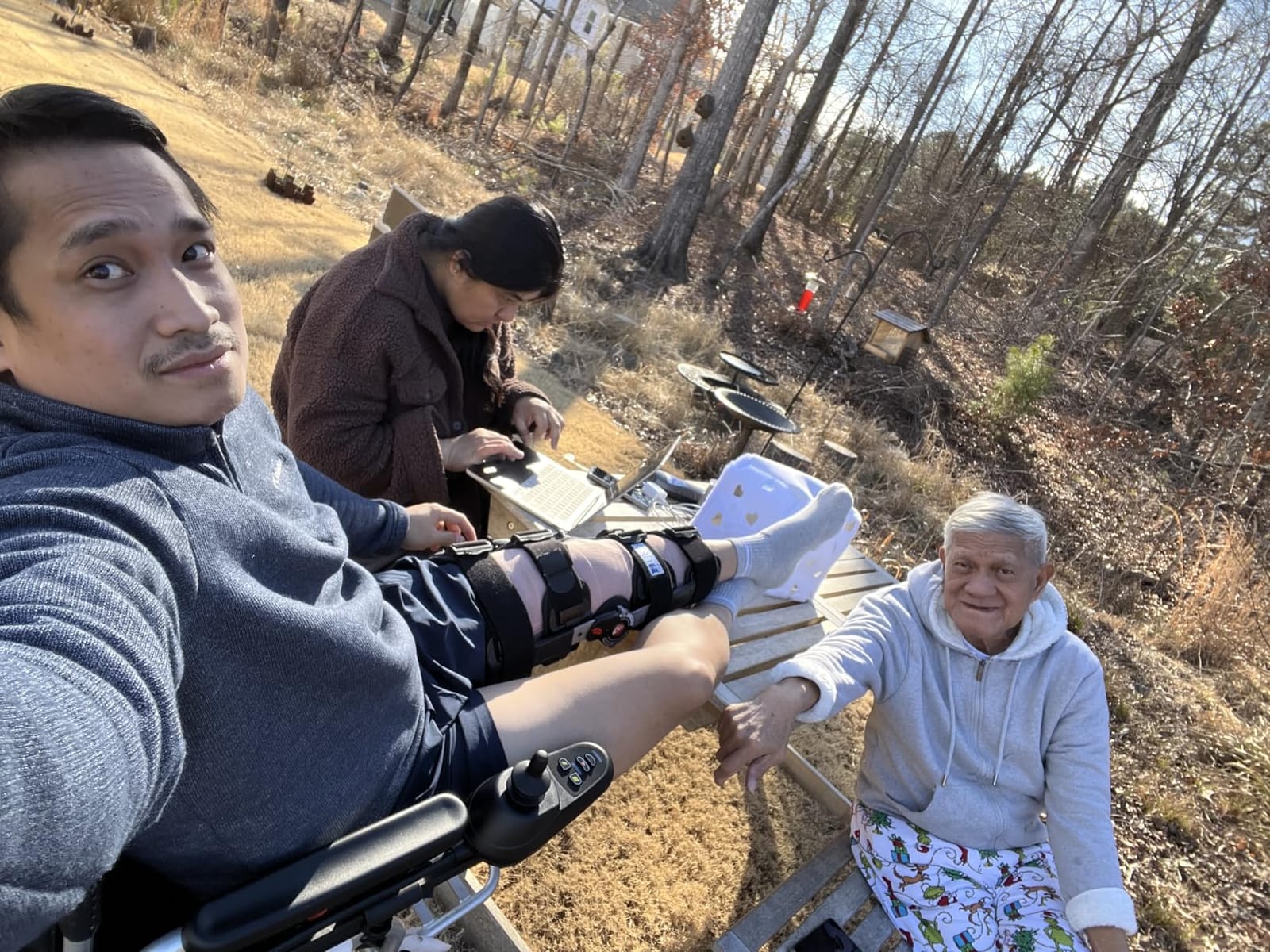 33 Lbs Lightweight Electric Wheelchair, Electric Wheelchairs for Adults Foldable, 15 Miles Range Motorized Wheelchair for Seniors, All Terrain Compact Portable Power Wheelchair, 330 Lbs Capacity customer photo 2