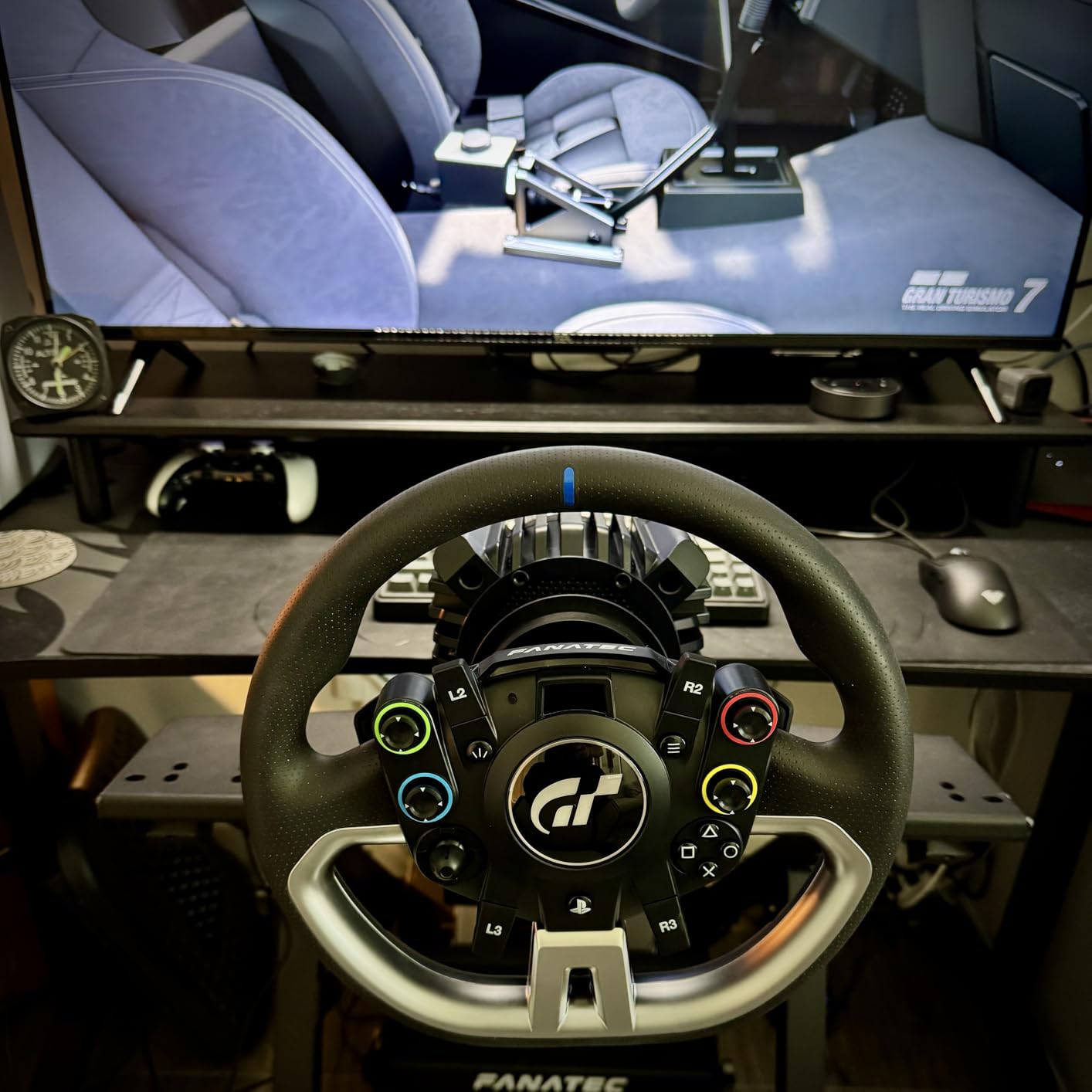 Fanatec Officially Licensed Gran Turismo DD Pro PlayStation Sim Racing Steering Wheel, Base and Pedals – Polyphony Digital Wheel, 5 Nm FluxBarrier Direct Drive, 2-Pedal Set for PC, PS5, PS4 customer photo 2