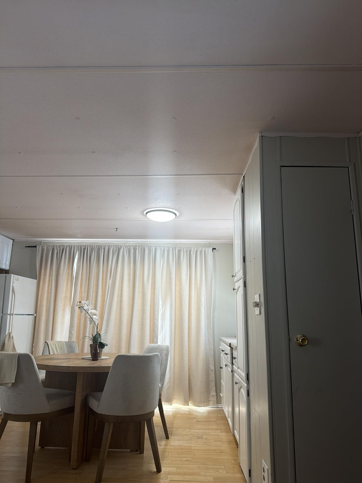 libtit 13-Inch Flush Mount Ceiling Lights, Dimmable 3000K-6500K Adjustable LED Ceiling Light, 24W Round Slim Light Fixture, Brushed Nickel for Kitchen, Bedroom, Bathroom, Hallway-ETL Listed customer photo 1