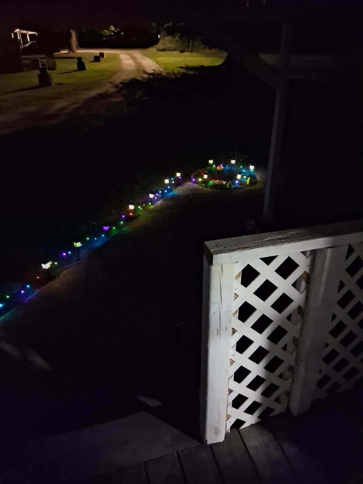 Solar String Lights Outdoor Waterproof 40Ft Color Changing with Remote customer photo 2