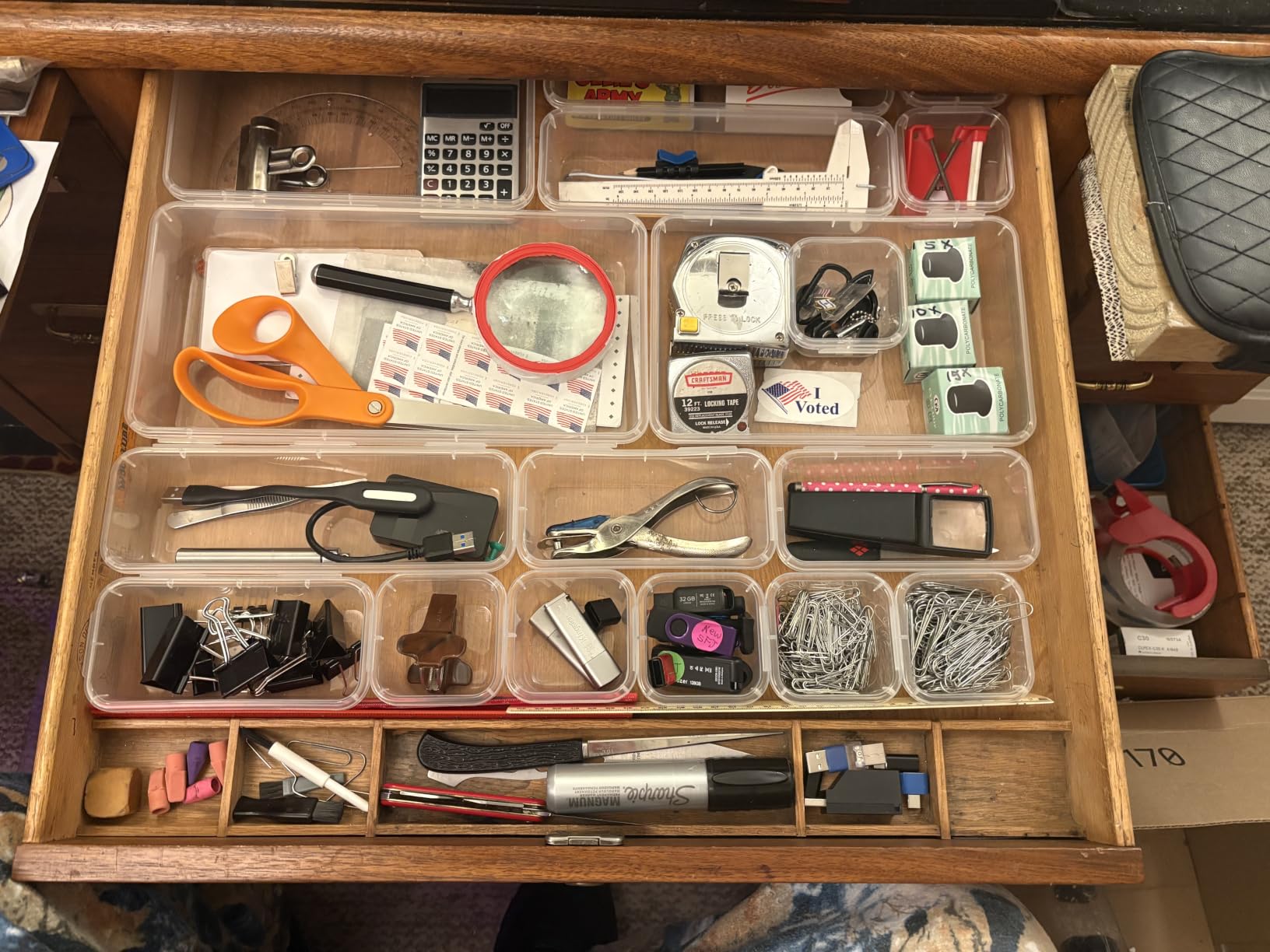A-LuGei 【Military Grade】 Drawer Organizer for Vanity Bathroom Makeup Desk customer photo 2