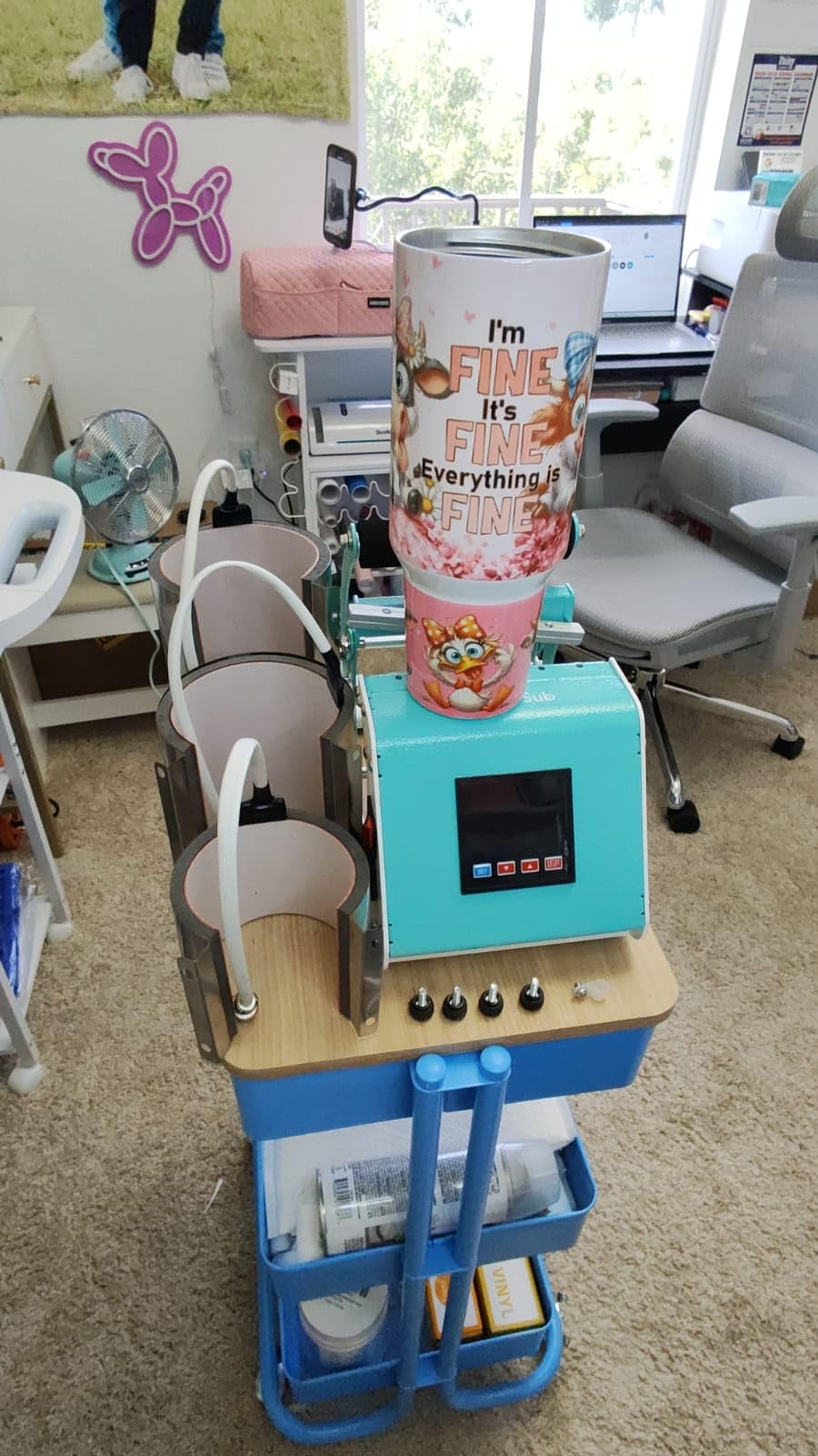ColorSub 3 in 1 40 OZ Tumbler Heat Press Machine 11 OZ 15 OZ Mug Press Sublimation Machine for Sublimation 40 OZ Tumbler with Handle Straight Tumblers Bottles Mugs Glass Cup Printing White customer photo 2