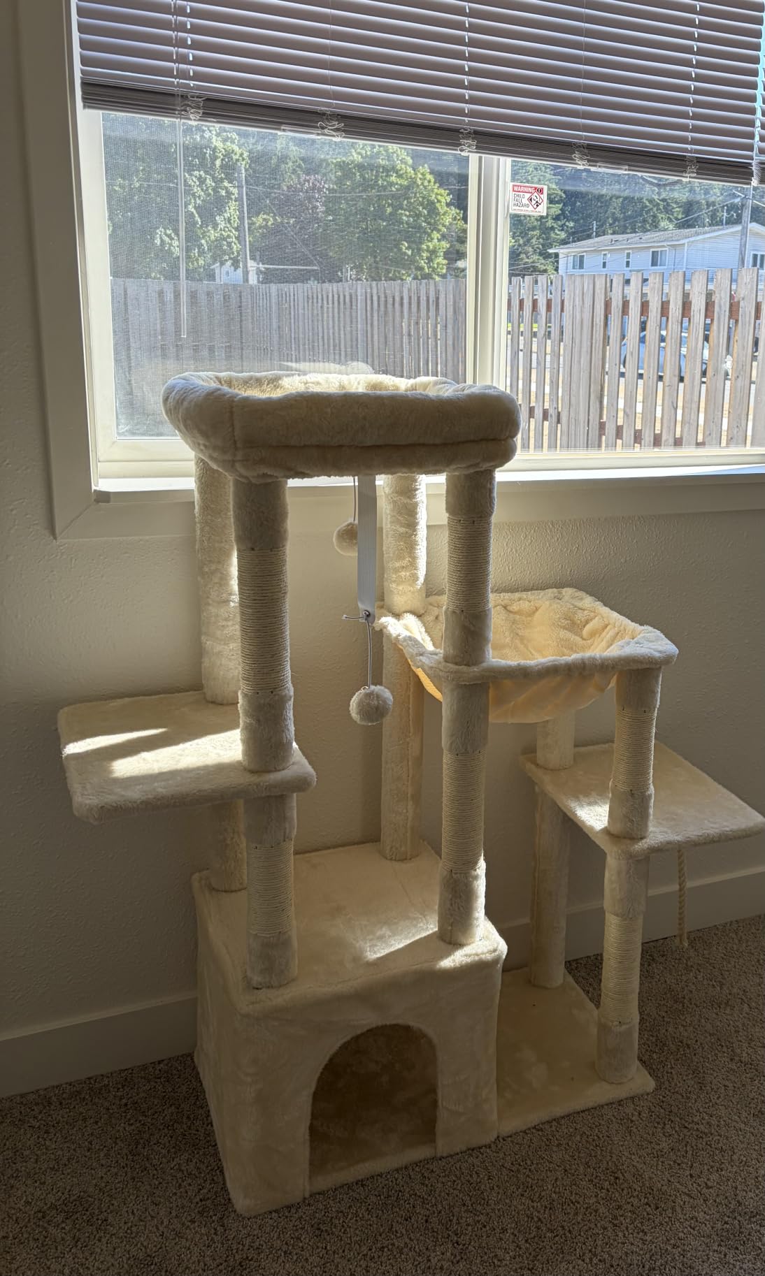 Heybly Heavy Duty Cat Tree with Large Base for Large Indoor Cats HCT026G customer photo 2