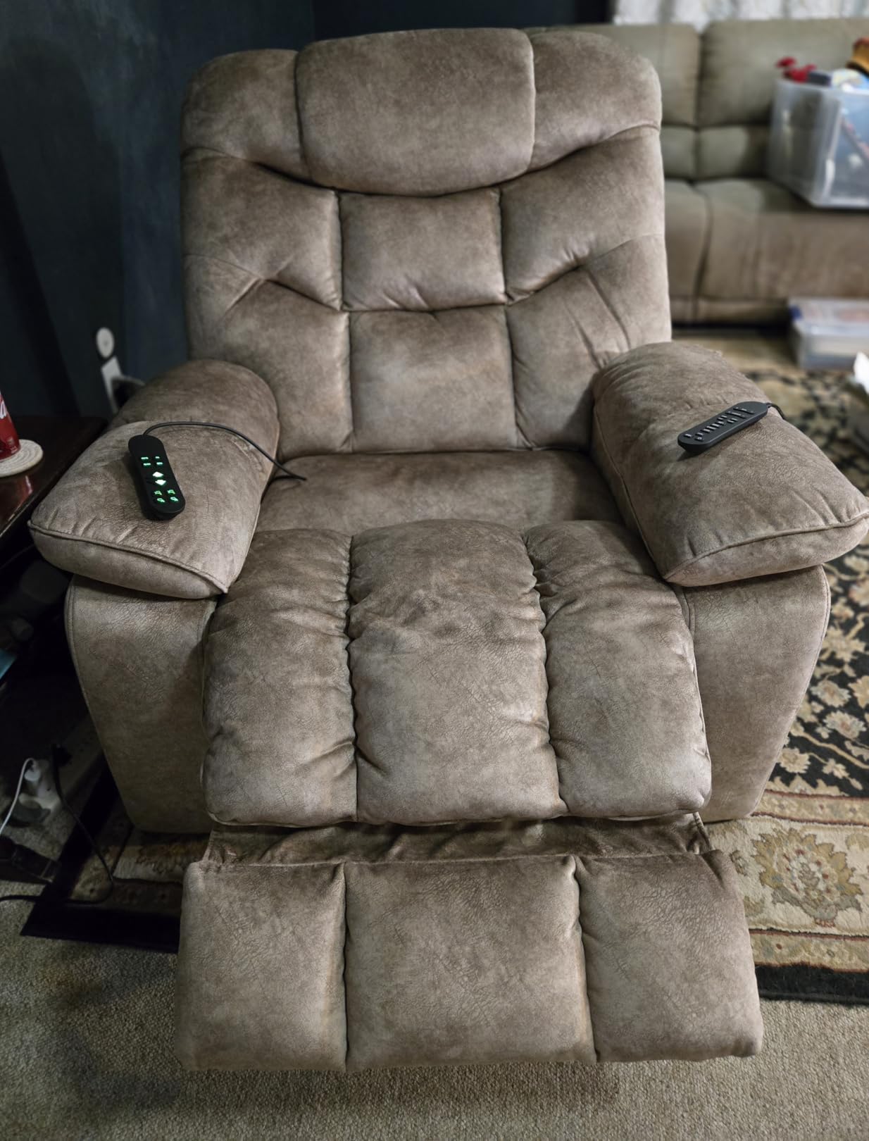 EONIX Dual Motor Large Power Lift Recliner Chair, Big and Tall, Black customer photo 1