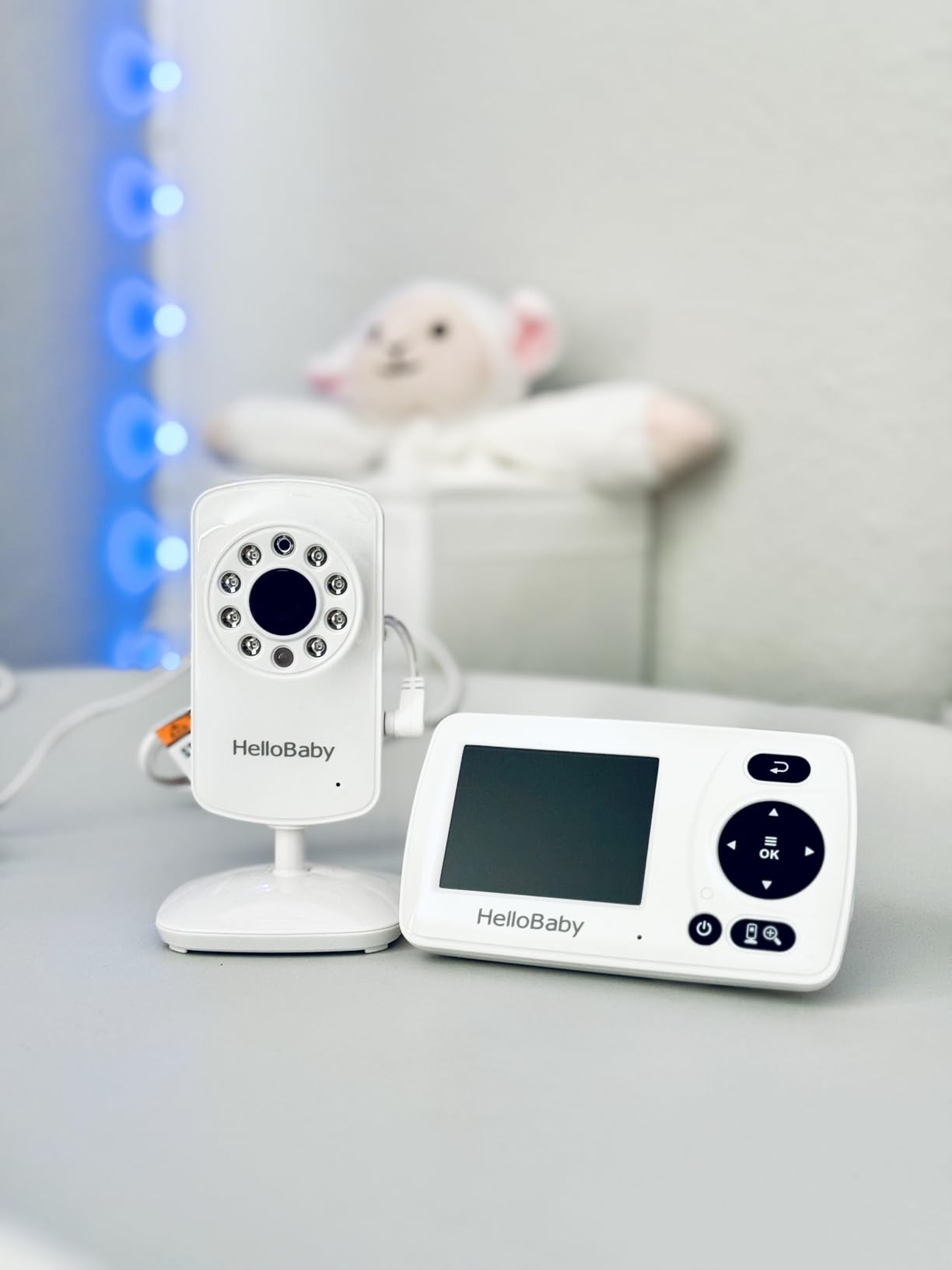 HelloBaby Monitor with 3 Cameras, 2.4'' Portable Travel Screen Baby Monitor No WiFi, 1000ft Long Range Video Baby Monitor, Night Vision, VOX Mode-Power Saving, Baby Safety Camera,for Baby/Pet/Elder customer photo 2
