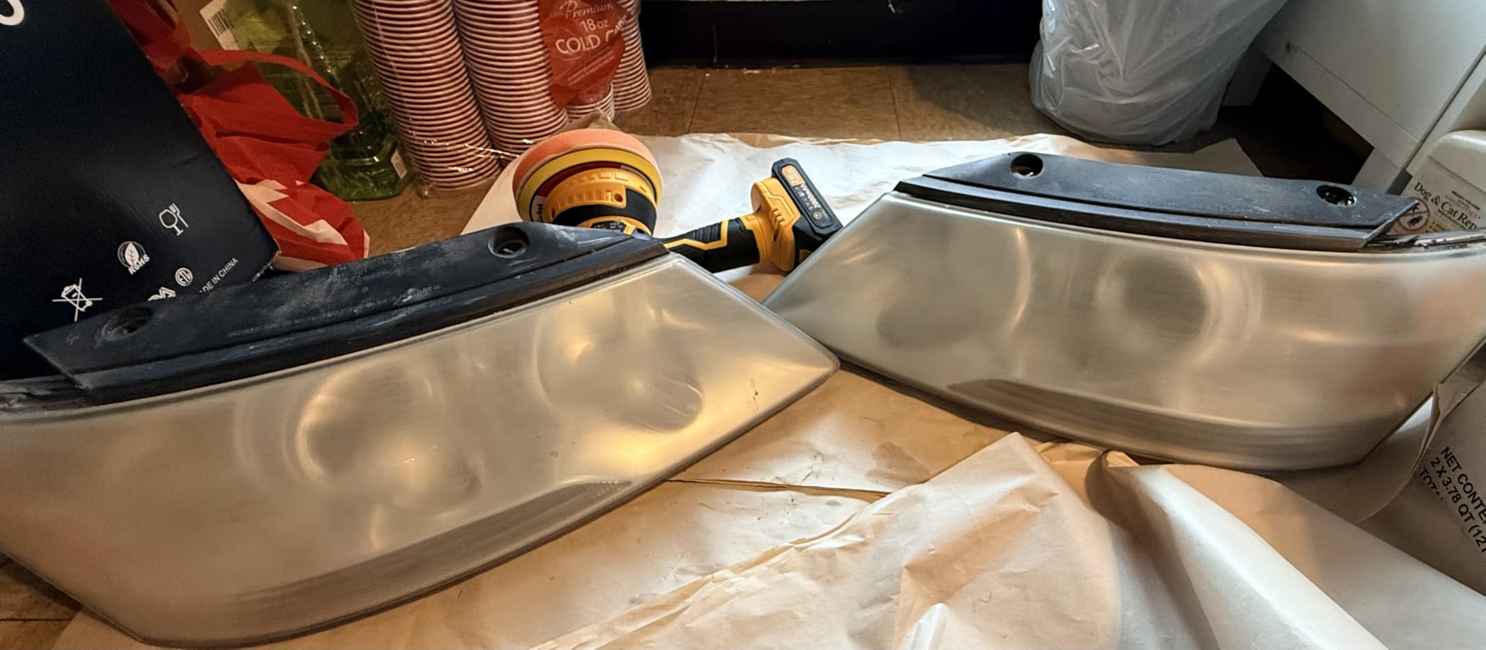 Cordless Car Buffer Polisher kit, DA Polisher with 2*21V Batteries customer photo 1