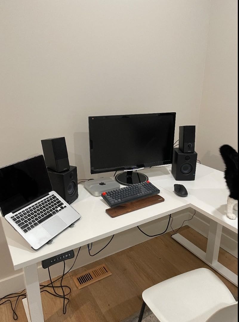 FLEXISPOT 63 x 48 Reversible L-Shaped Corner Standing Desk, White customer photo 1