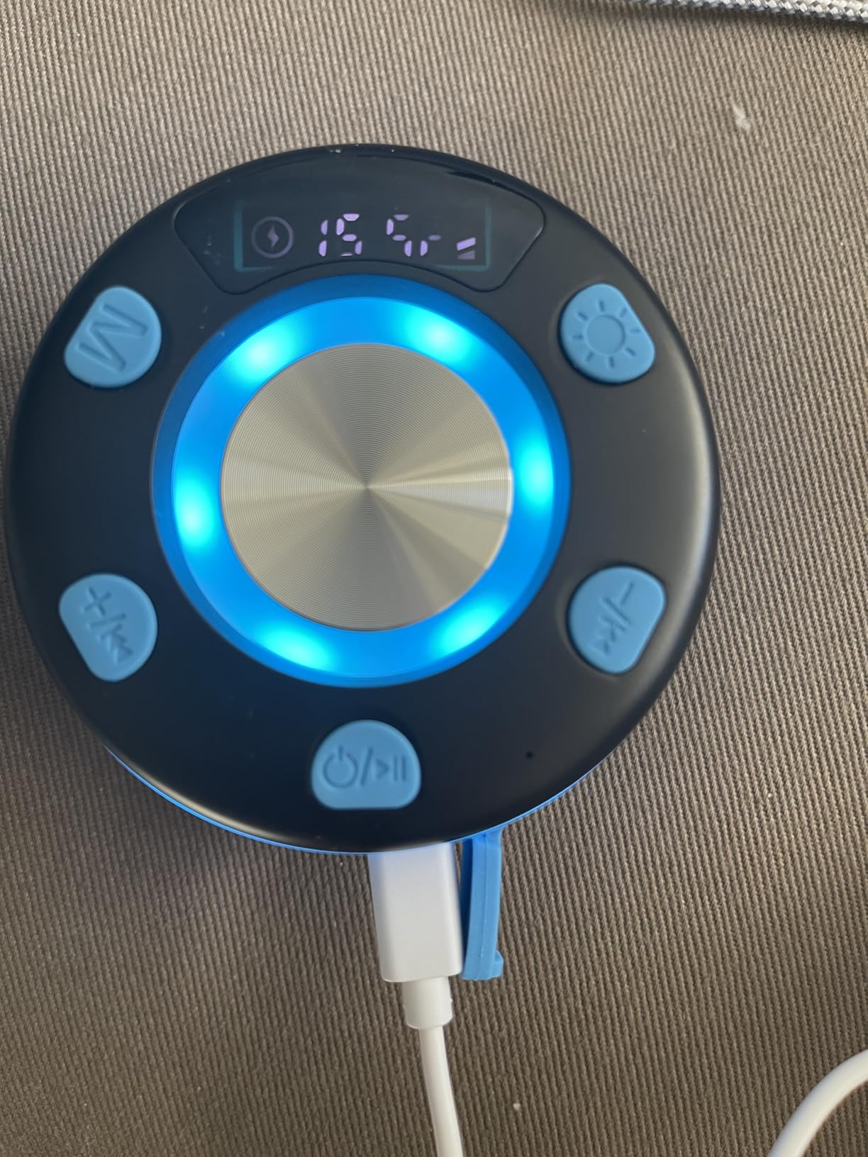 Bluetooth Speaker, Shower Speaker, IP7 Waterproof Portable Speakers Bluetooth 5.4 with HD Sound, RGB Light/LED Display/Hands-Free Call/Suction Cup Perfect for Bathroom Sing-Along Stocking Stuffers customer photo 2