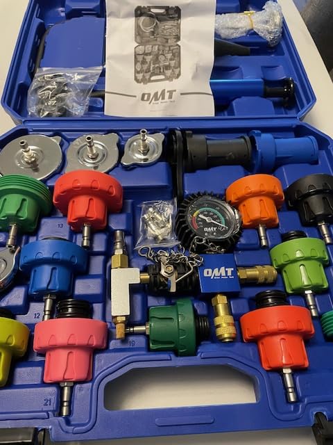 OMT Coolant Pressure Tester Kit, 26pc Vacuum Refill & Radiator Filler Kit customer photo 1