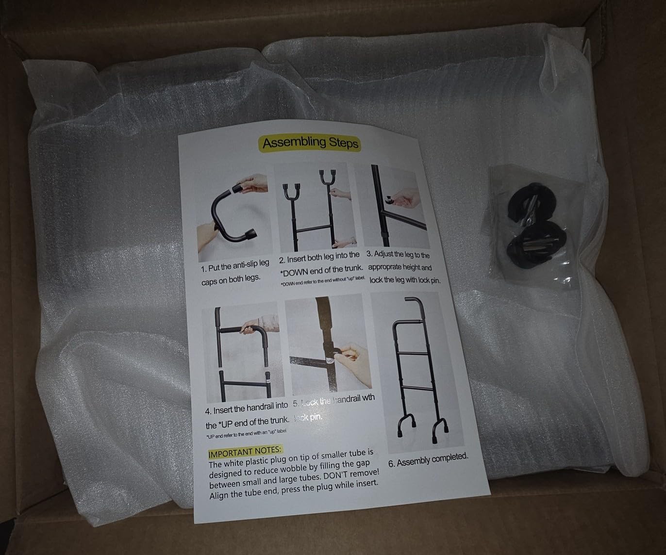 Stair Assist Cane, 13-Adjustable Non-Slip Mobility Aid for Elderly customer photo 2