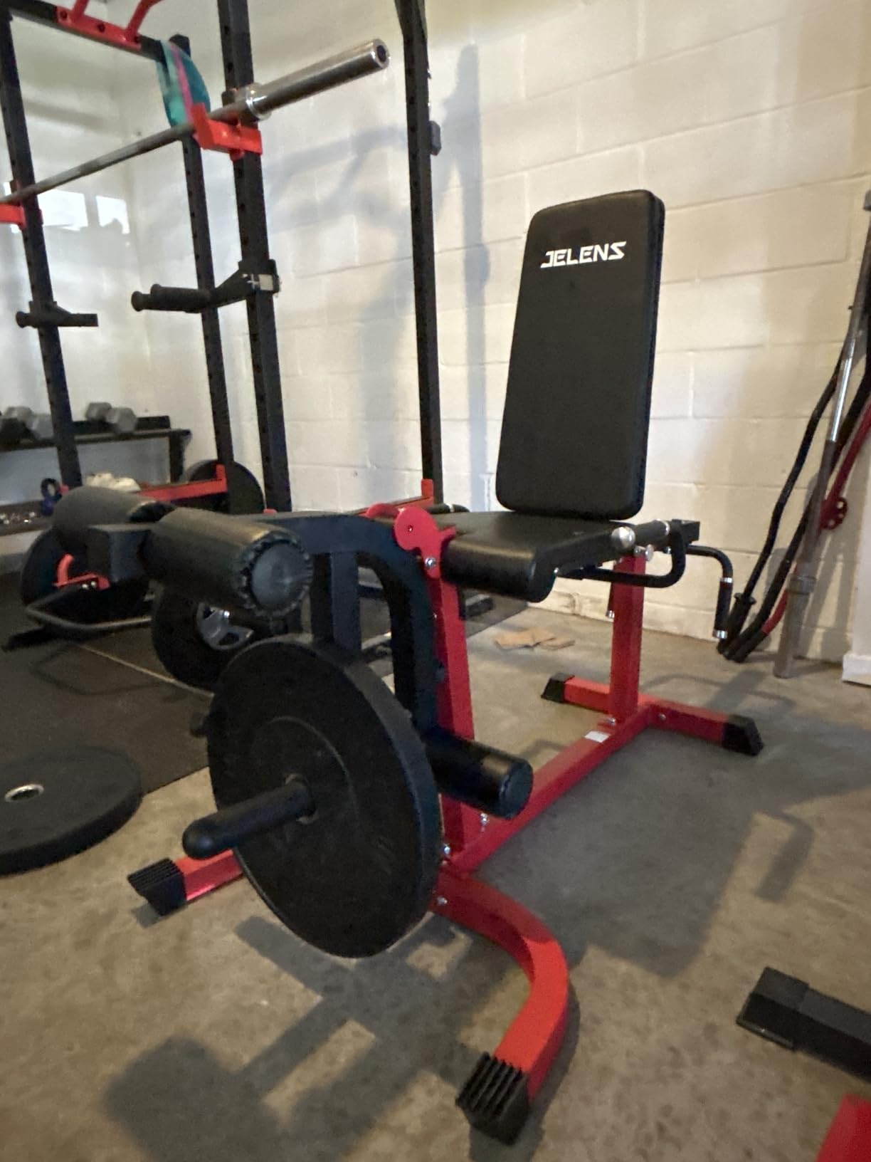 JELENS J10 Leg Extension and Curl Machine, Adjustable Leg Curl Machine for Home Gym, Seated Leg Extension and Lying Curl Machine for Lower Body Workouts customer photo 2