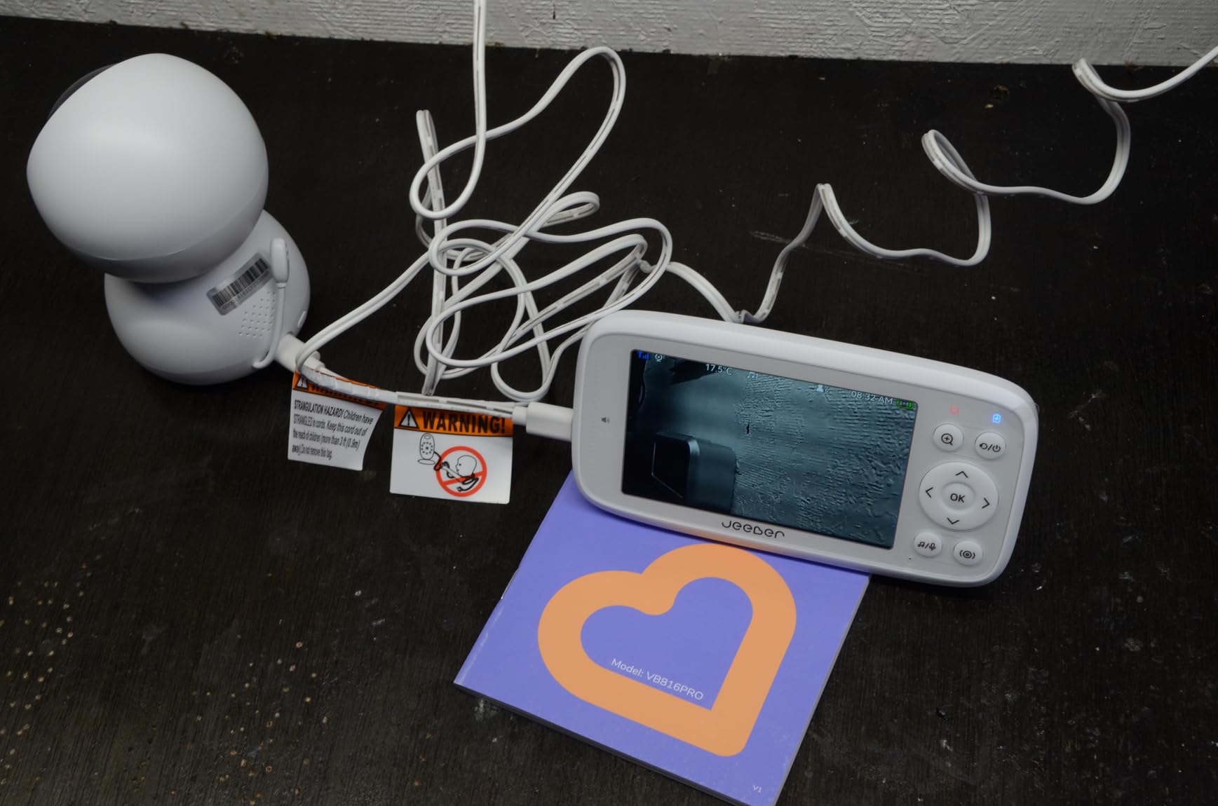 1080P WiFi Baby Monitor with 2 Cameras and Audio，4