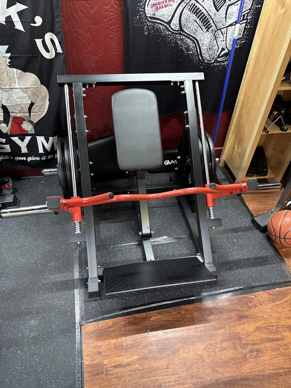 Mikolo Linear Row Machine, Rowing Machine for Home with Plate-Loaded Smith Row, Linear Bearing Back Workout Equipment for Home Gym customer photo 1