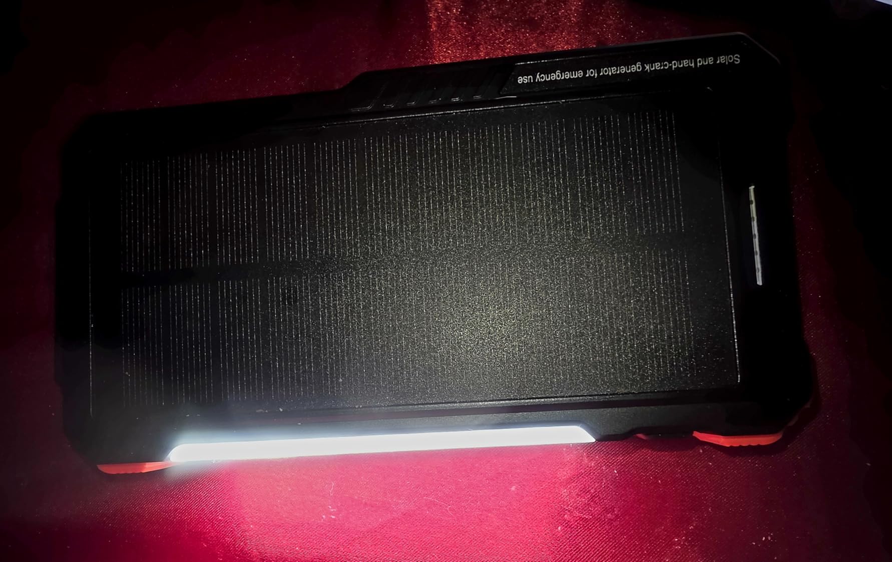 BLAVOR Solar Power Bank with Hand Crank and Built-in 4 Cables 20000mAh customer photo 1
