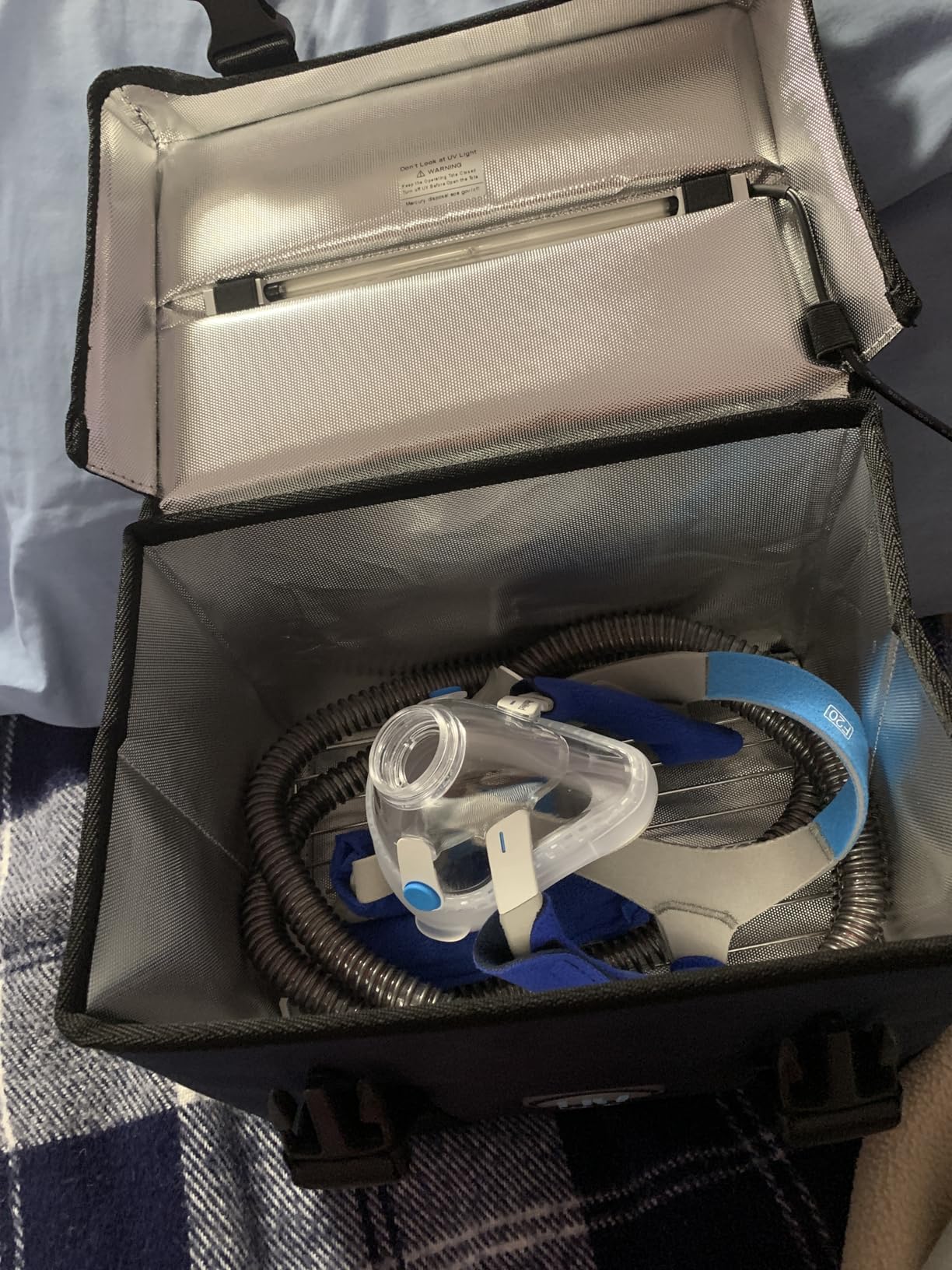 Large UV Sanitizer Box, 36L Portable Sanitizing and Cleaning Machine with 3-Level Timer, Foldable UV Cleaner Box for Household Use Like Phone, Towel, Key, Etc. Ozone Free customer photo 2