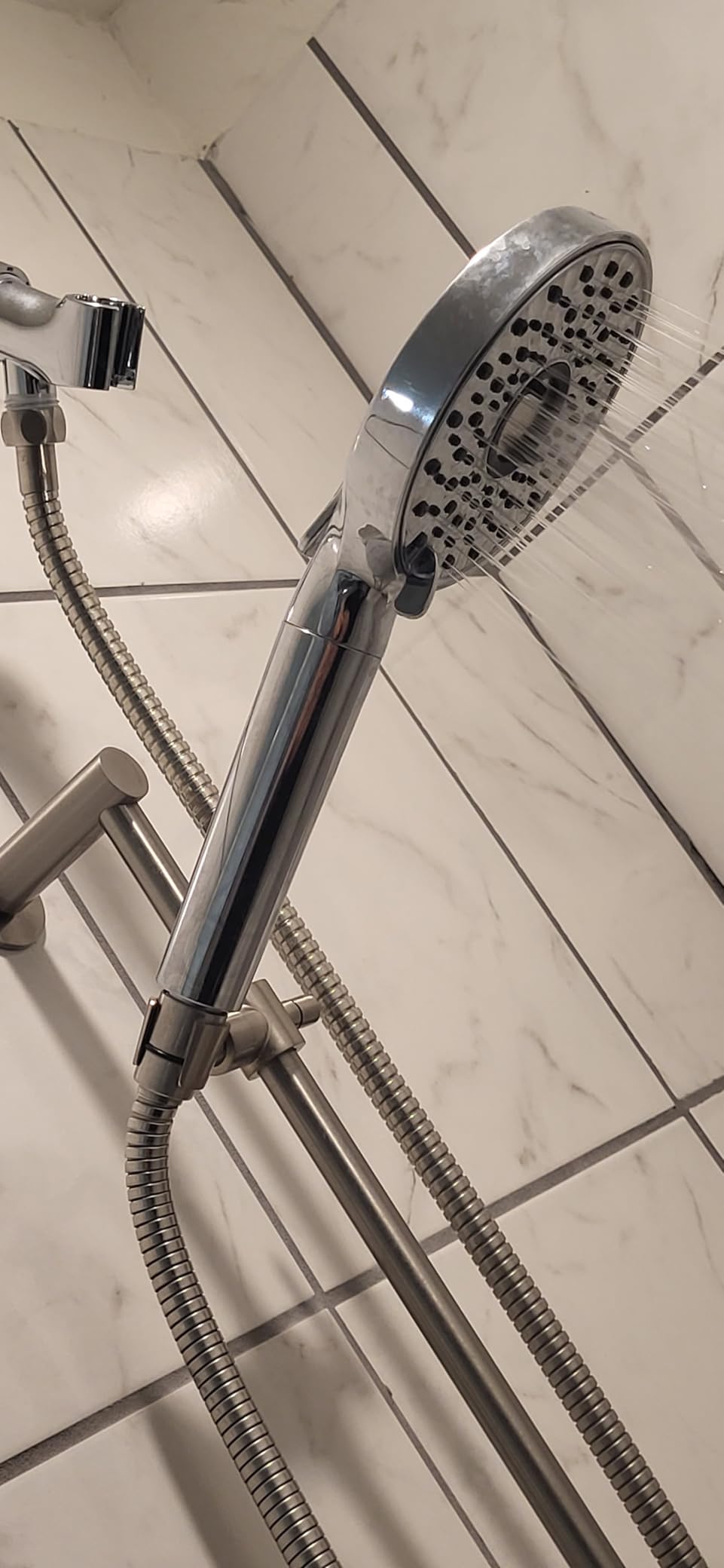 Magichome Filtered Shower Head with Handheld, 10-Mode Adjustable Detachable Chrome Showerhead w/Stainless Hose, Water Softener Filter Beads for Hard Water - Remove Chlorine, Reduce Dry Itchy Skin customer photo 2
