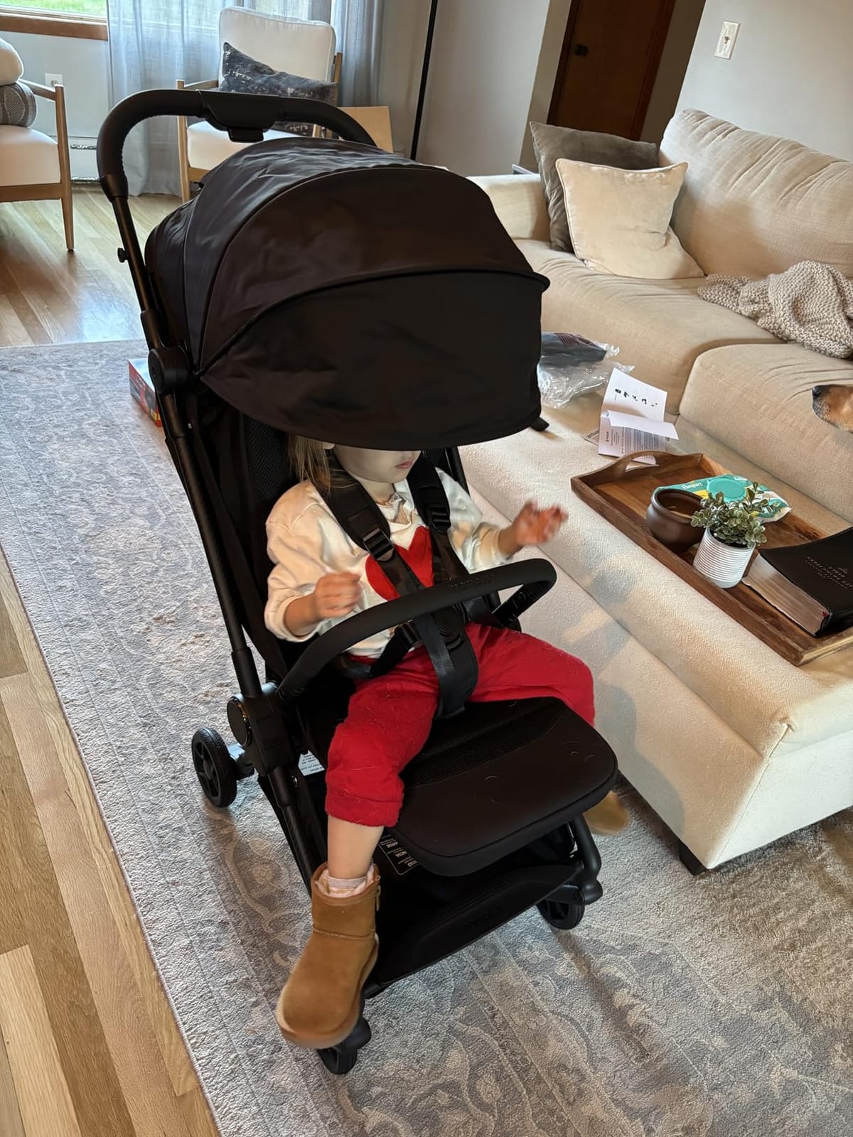 Mompush Nexis Carbon Fiber Lightweight Travel Stroller, Carry-On, Black customer photo 2