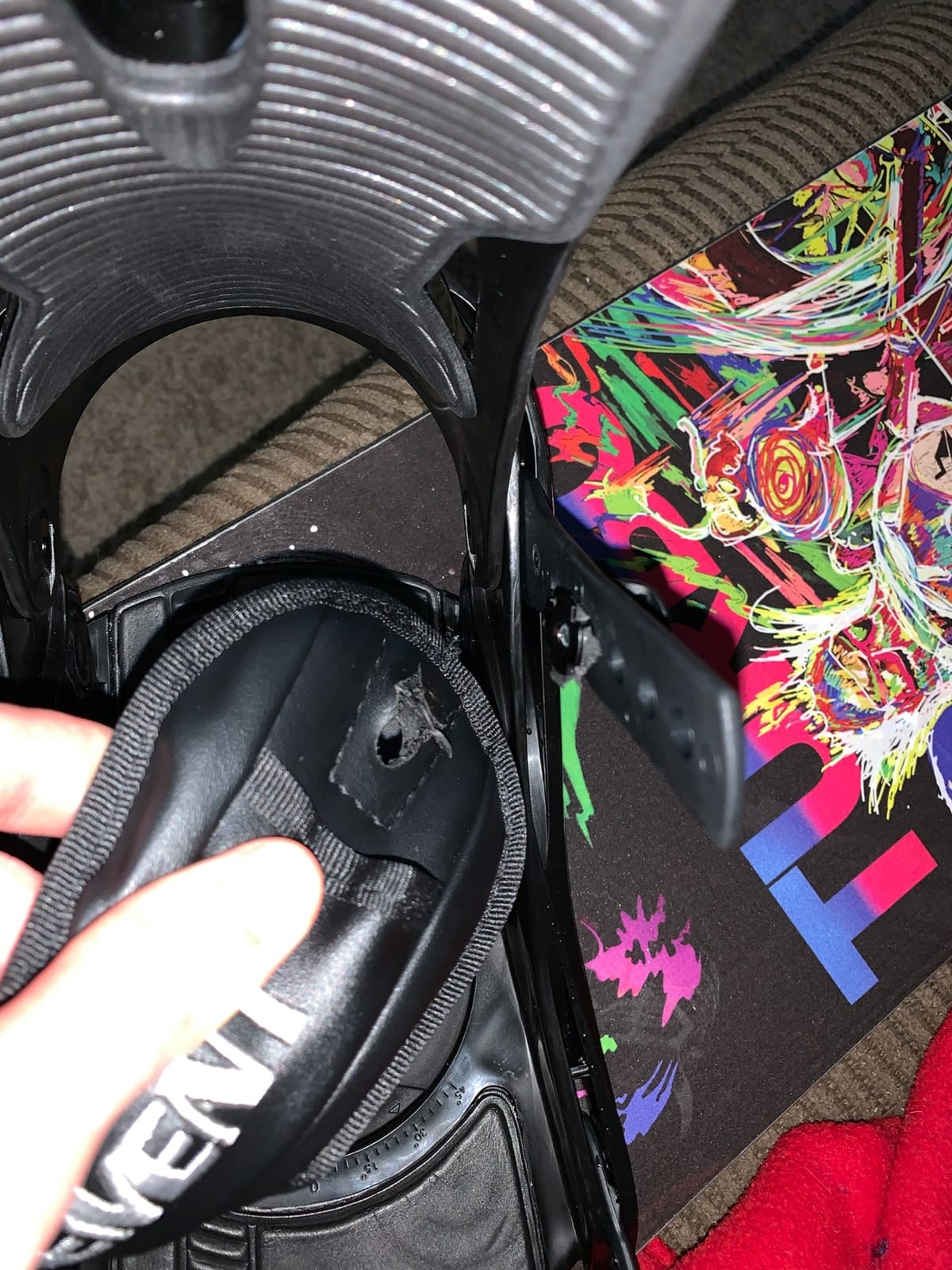 5th Element Summit Stealth Adult Snowboard Bindings for Men-Designed for New or Replacement Snowboards. Universal bindings disc and Hardware for Beginner to Intermediate customer photo 1