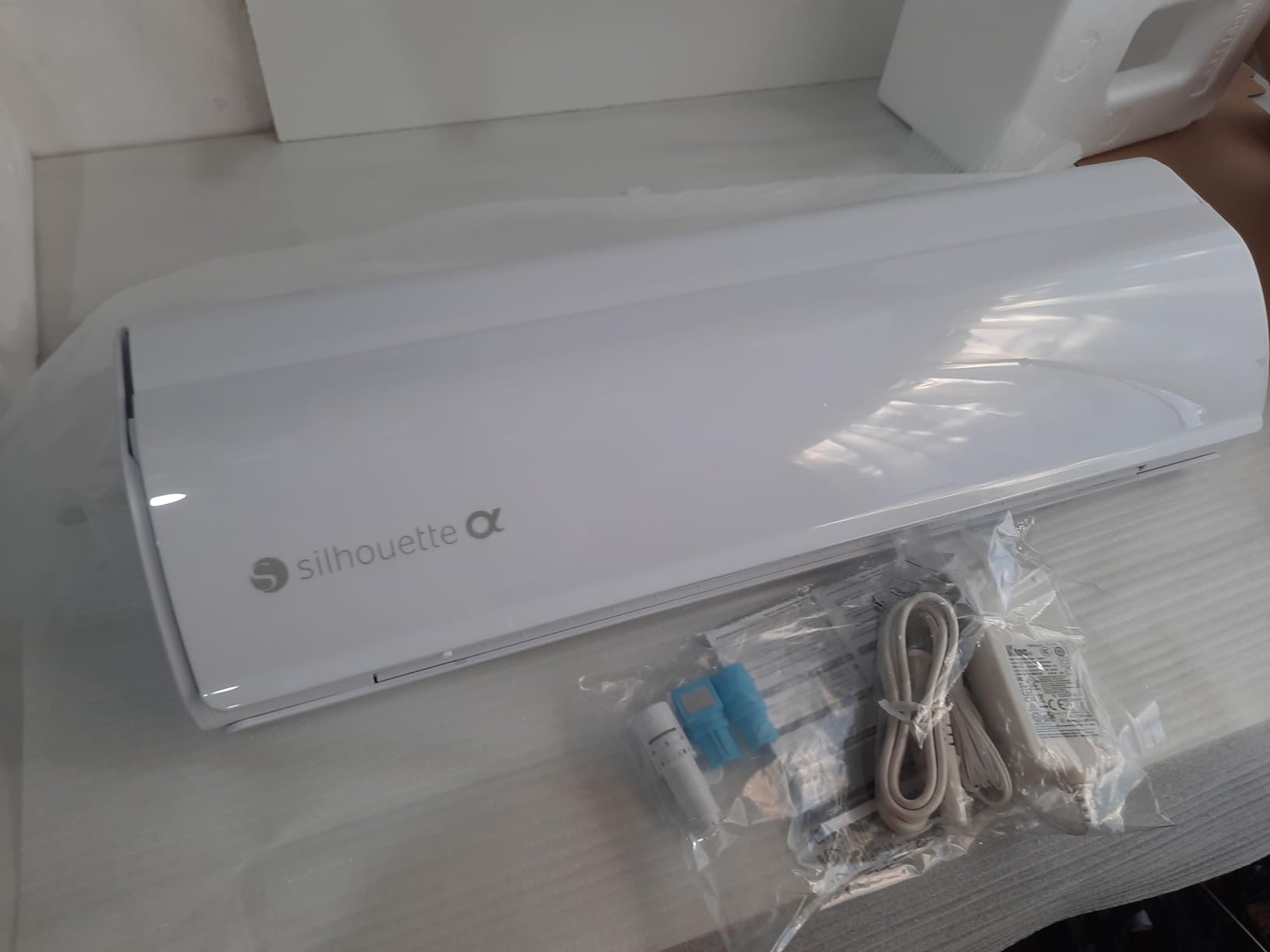 Silhouette America Cameo 5 Alpha (α) - Smart Cutting Machine for Print & Cut - Quiet Operation with AutoBlade, Studio Software, Cutting Mat- Vinyl, Paper & Fabric Compatible - Classic White customer photo 1