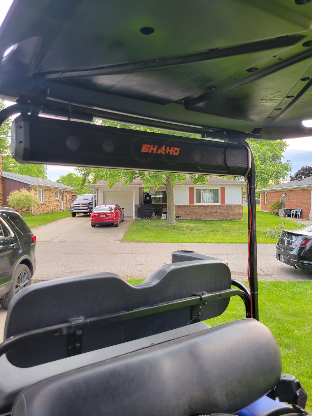 Ehaho 26'' UTV Sound Bar, Golf Cart Speaker Bluetooth with RGB Party Lights customer photo 1