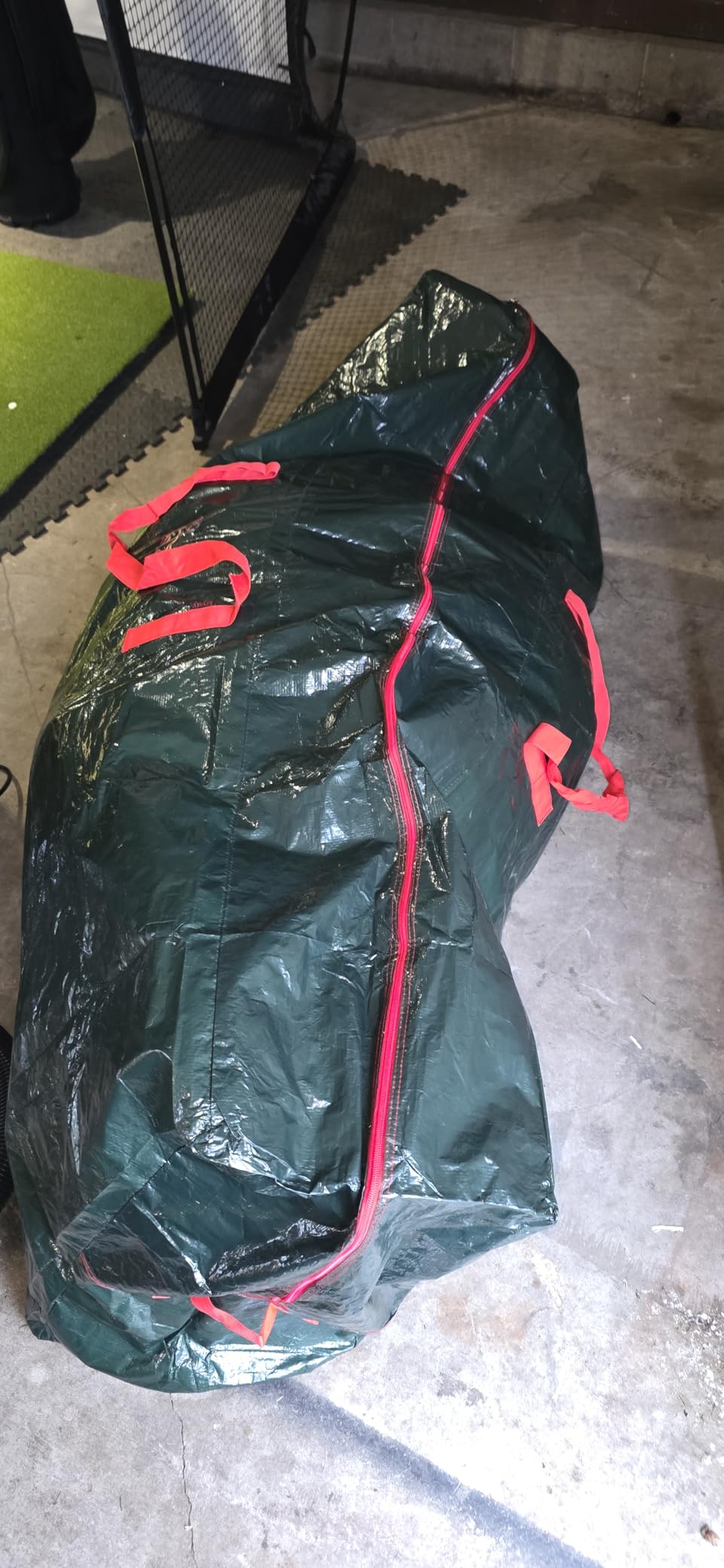 KRYSTY Durable Large Christmas Tree Storage Bag,Fits Up to 9 ft Artificial Trees,Heavy Duty Zipper&Reinforced Handles For Christmas Tree Bag,Protects Against Dust,Moisture & Damage,Red customer photo 2