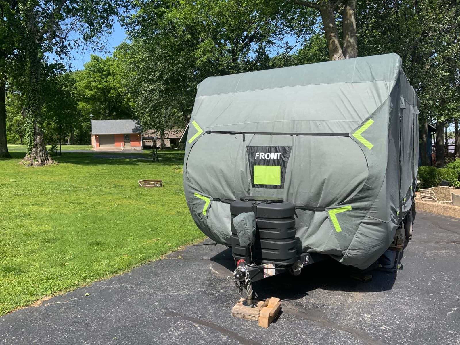 Heavy Duty 9 Layers RV Cover 30-33ft, Rip-Stop Motorhome Camper Cover with Windproof Straps, Gutter & Tongue Jack Covers, Utility Travel Trailer Cover for All Weather Protection customer photo 2