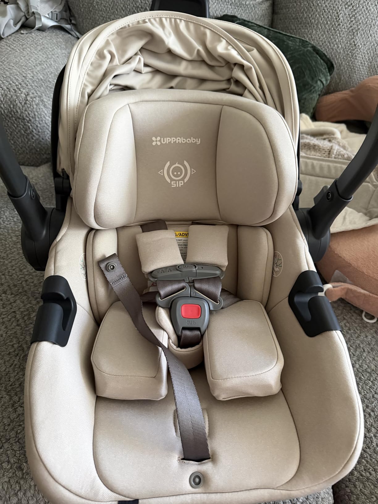 UPPAbaby Aria V2 Lightweight Infant Car Seat - Load Leg & Cover - Evelyn customer photo 2